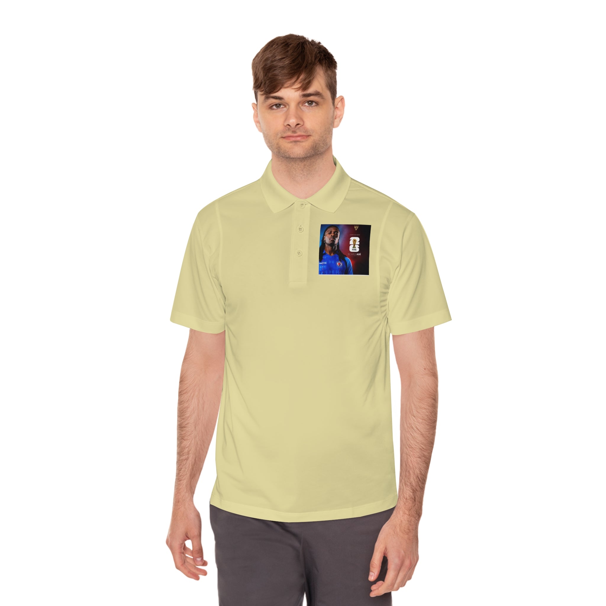 Men's Sport Polo Shirt with Player Photo & Back Number 4 — Athletic Team Golf Polo