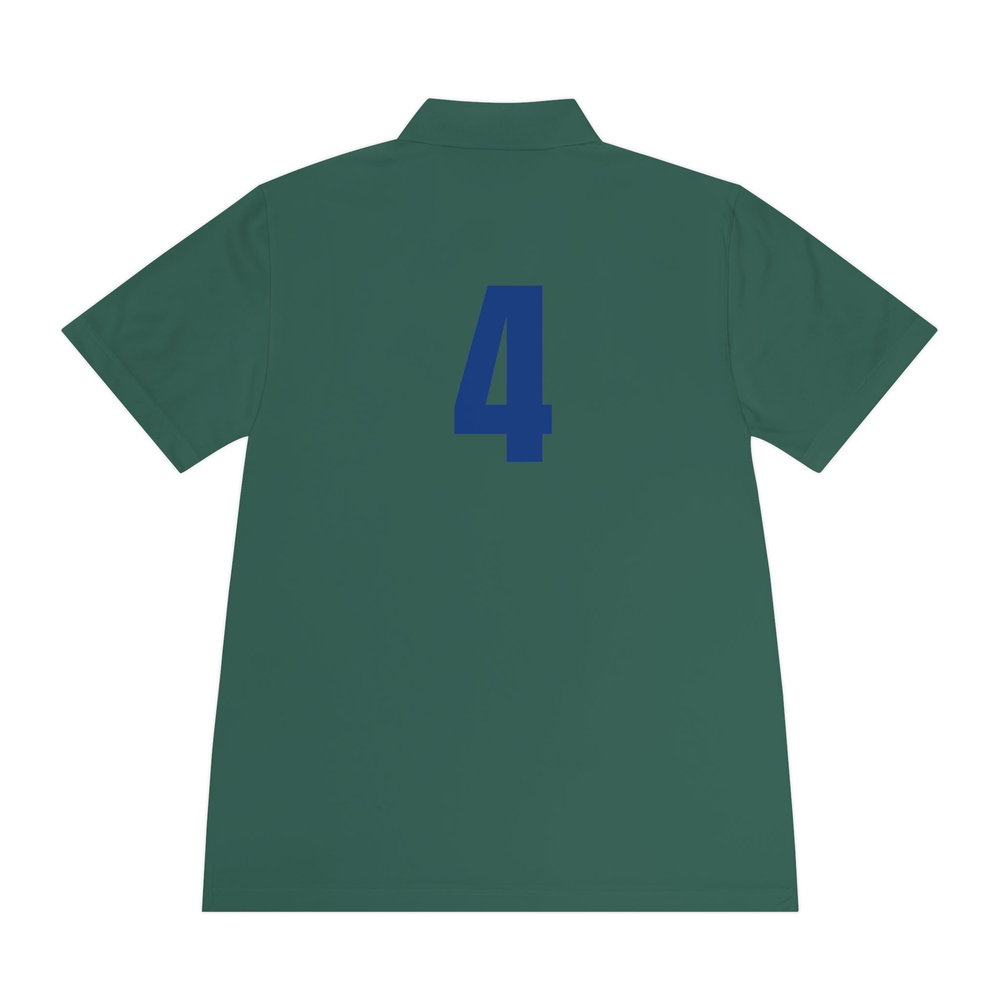 Men's Sport Polo Shirt with Player Photo & Back Number 4 — Athletic Team Golf Polo