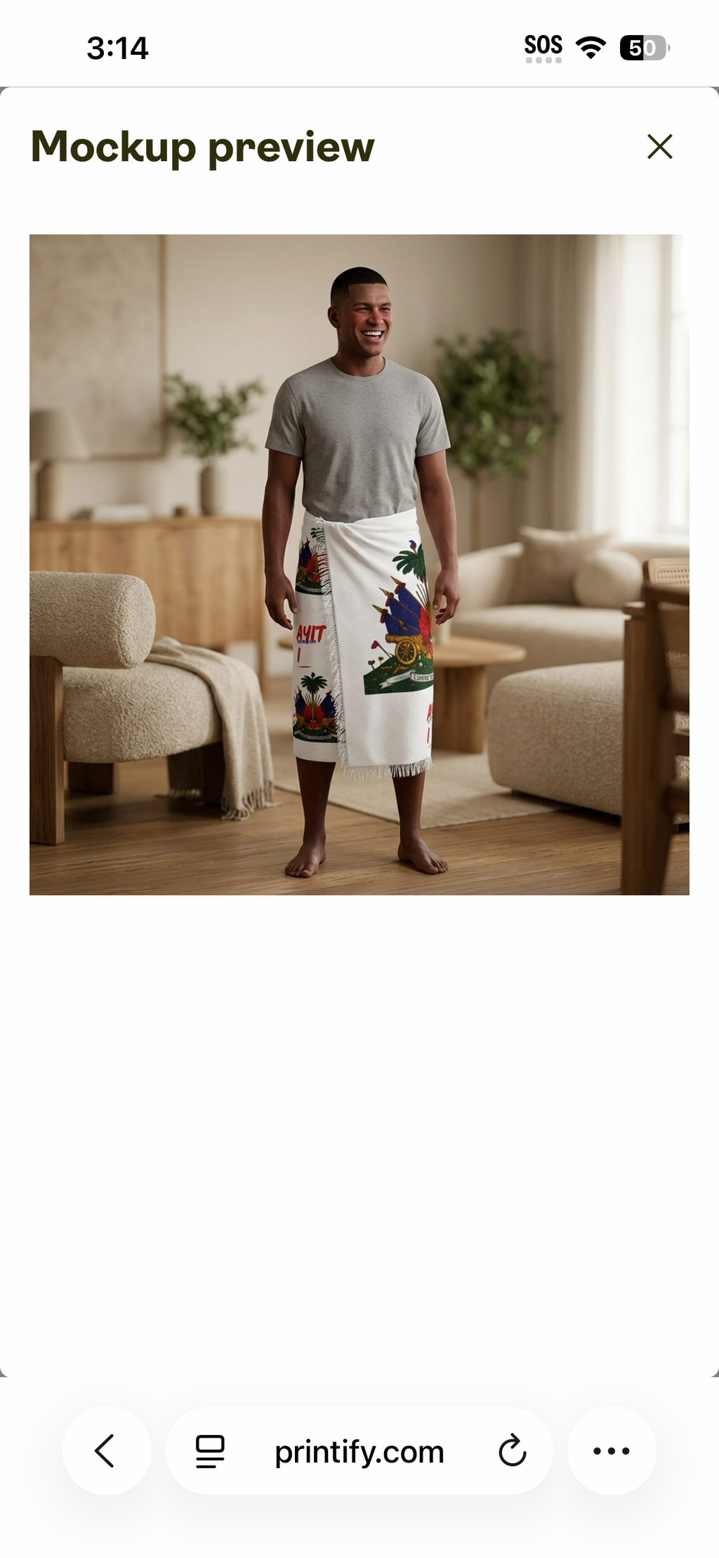 🇭🇹 Foulard Homme Haïti – Élégance, Style et Fierté