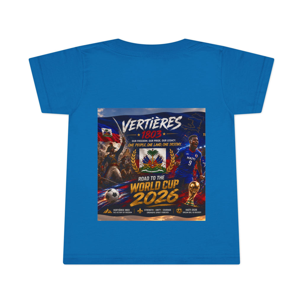 Toddler T-Shirt — "Vertières 1803" Haiti World Cup 2026 Soccer Tee