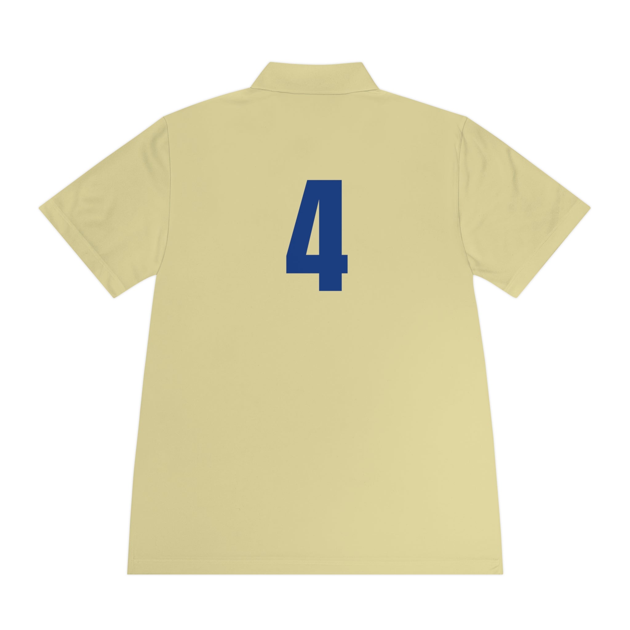 Men's Sport Polo Shirt with Player Photo & Back Number 4 — Athletic Team Golf Polo
