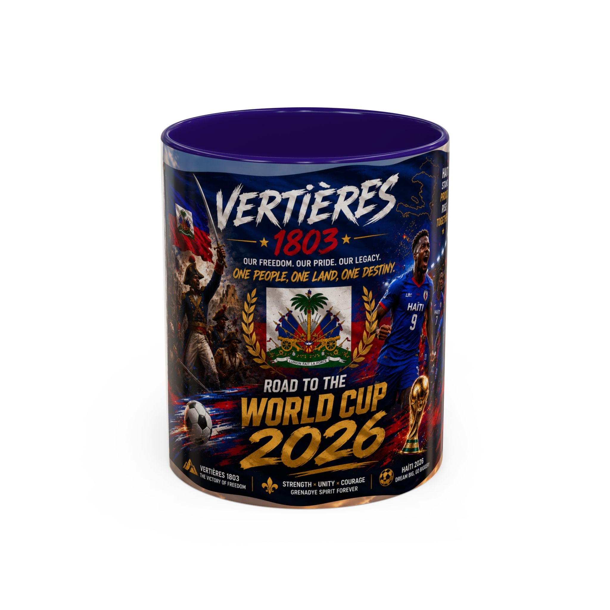 Haiti World Cup 2026 Coffee Mug (11oz/15oz) — Vertières Soccer Fan Gift