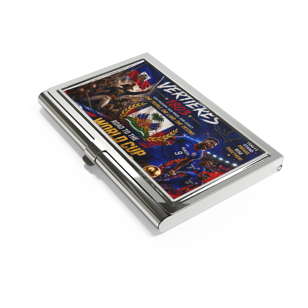 Haiti Vertières 1803 Road to the World Cup Business Card Holder