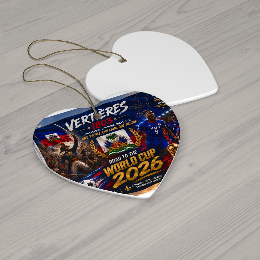 World Cup 2026 Ceramic Star Ornament — Soccer Fan Holiday Keepsake