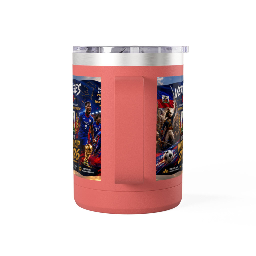 World Cup 2026 Haiti Soccer Tumbler – Vertières 1803 Team Travel Mug (15oz)