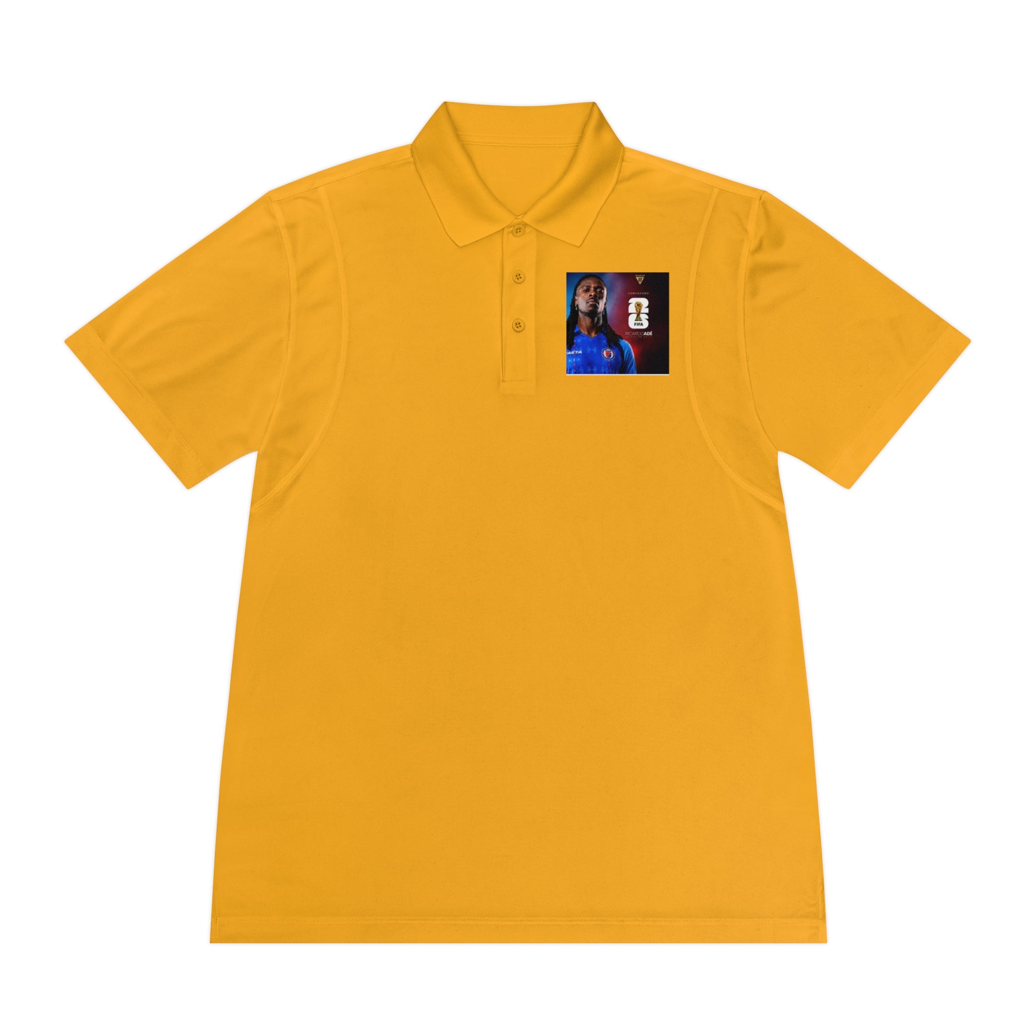 Men's Sport Polo Shirt with Player Photo & Back Number 4 — Athletic Team Golf Polo