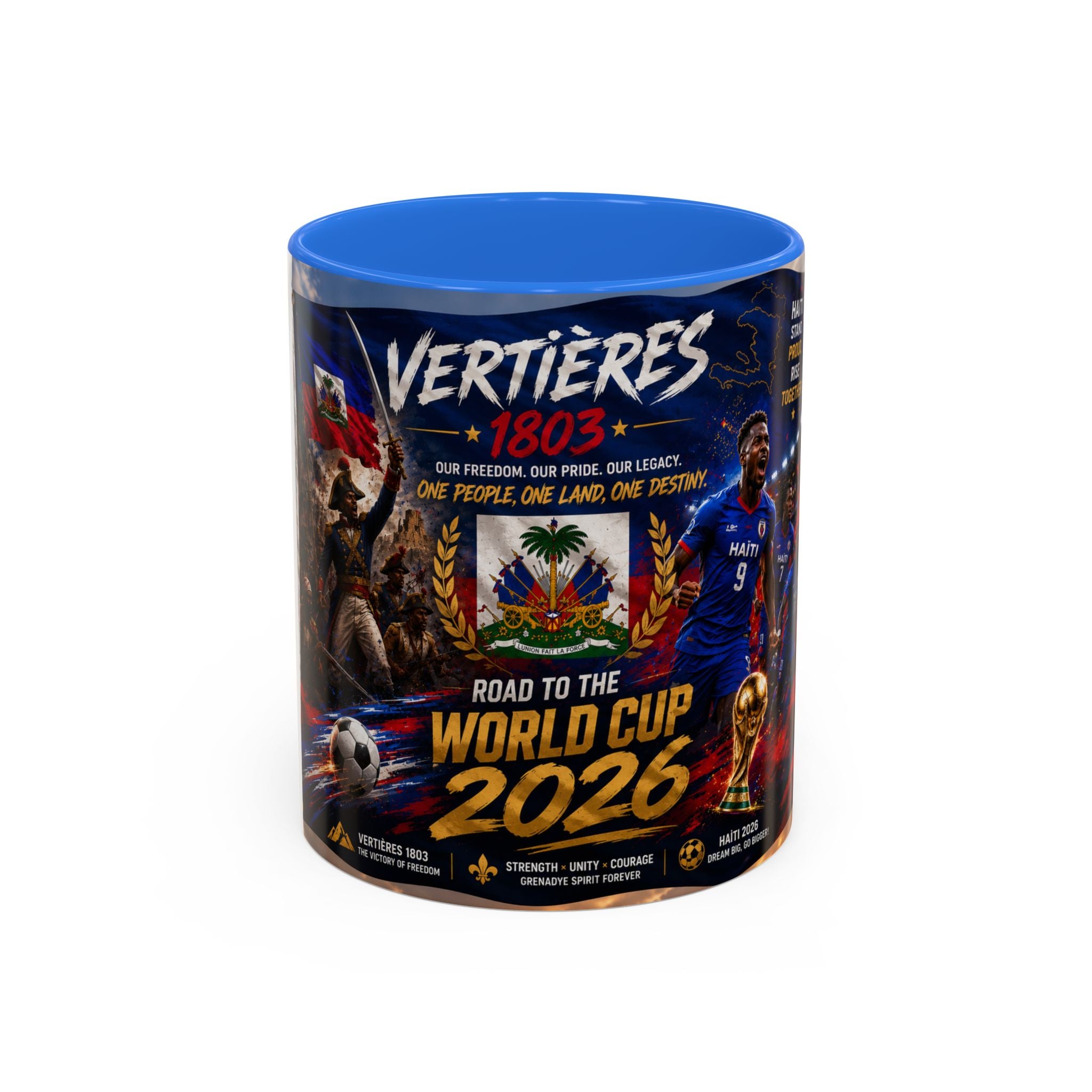 Haiti World Cup 2026 Coffee Mug (11oz/15oz) — Vertières Soccer Fan Gift