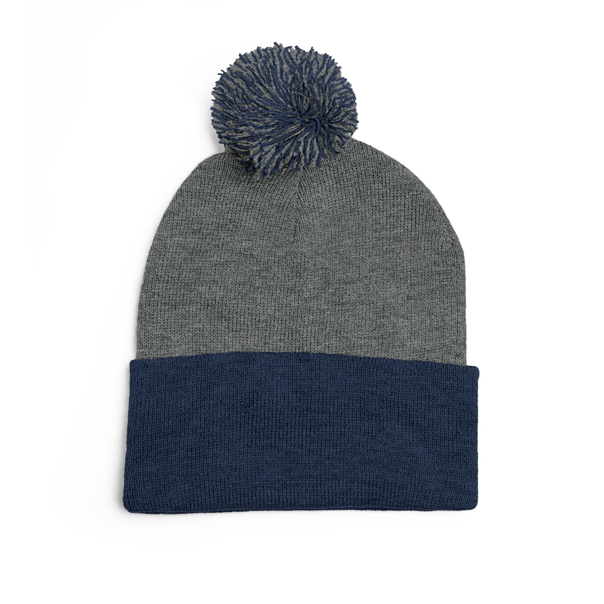 Embroidered Pom-Pom Beanie — Cute Mini Ducklings Knit Hat