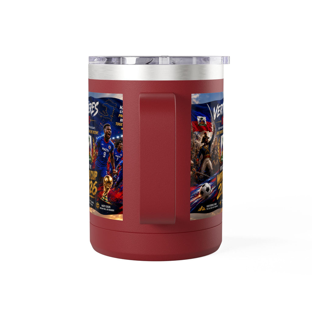 World Cup 2026 Haiti Soccer Tumbler – Vertières 1803 Team Travel Mug (15oz)
