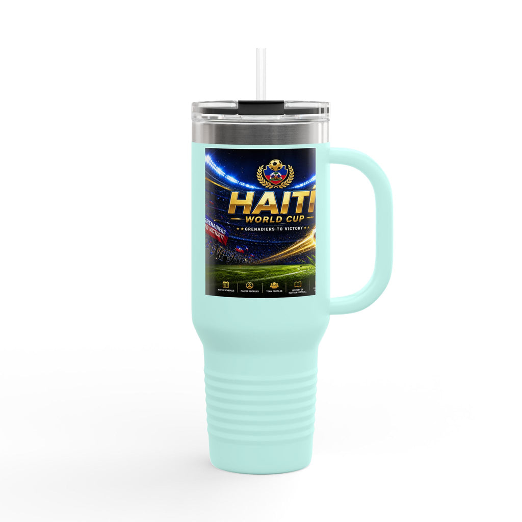 Haiti World Cup 40oz Insulated Travel Mug — Sports Fan Tumbler