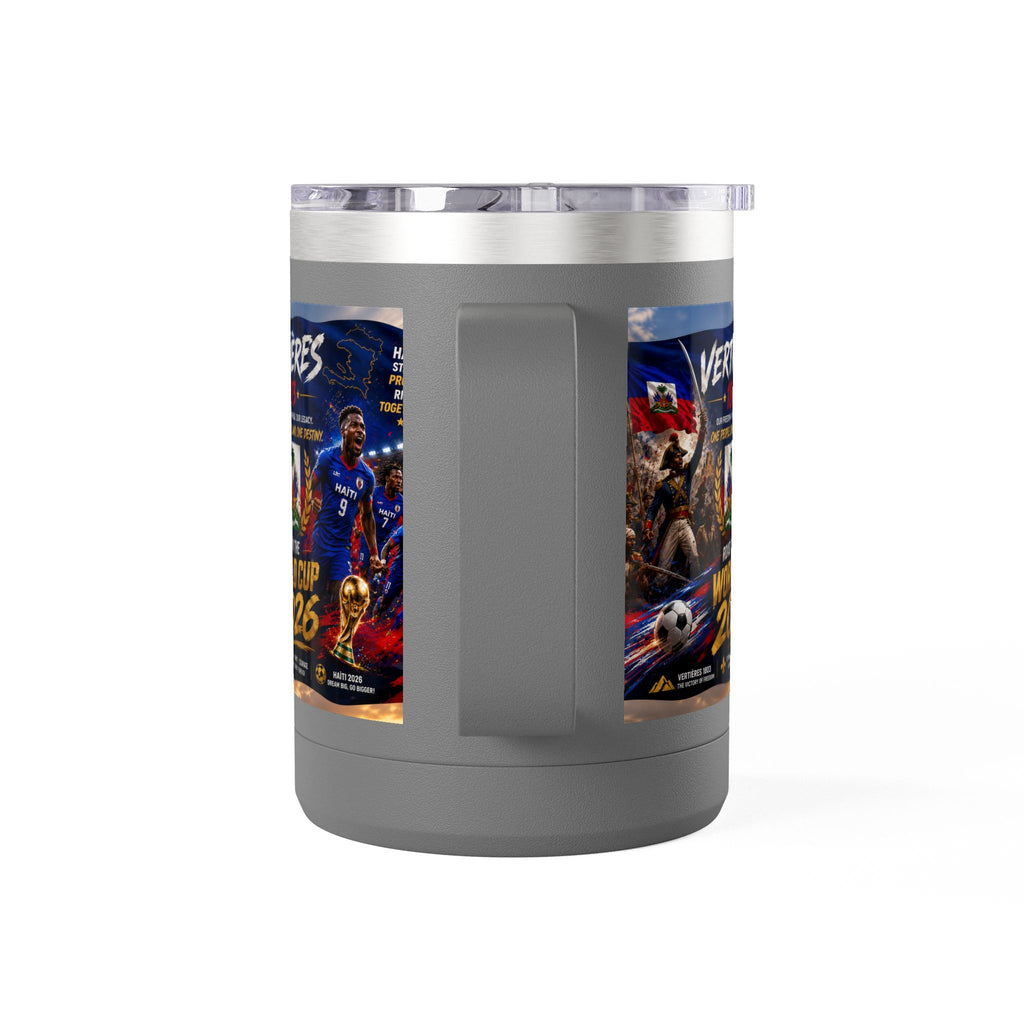 World Cup 2026 Haiti Soccer Tumbler – Vertières 1803 Team Travel Mug (15oz)