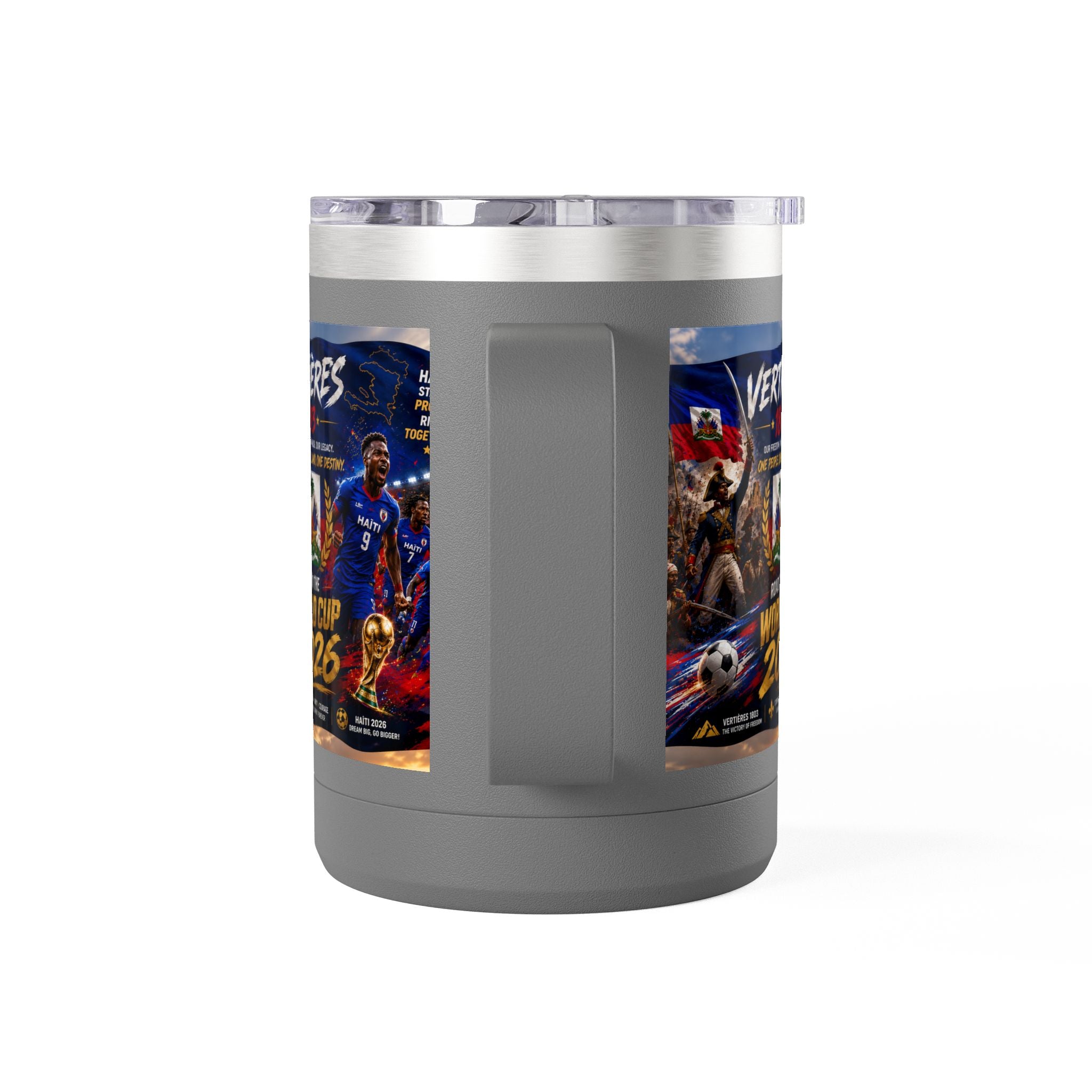 World Cup 2026 Haiti Soccer Tumbler – Vertières 1803 Team Travel Mug (15oz)