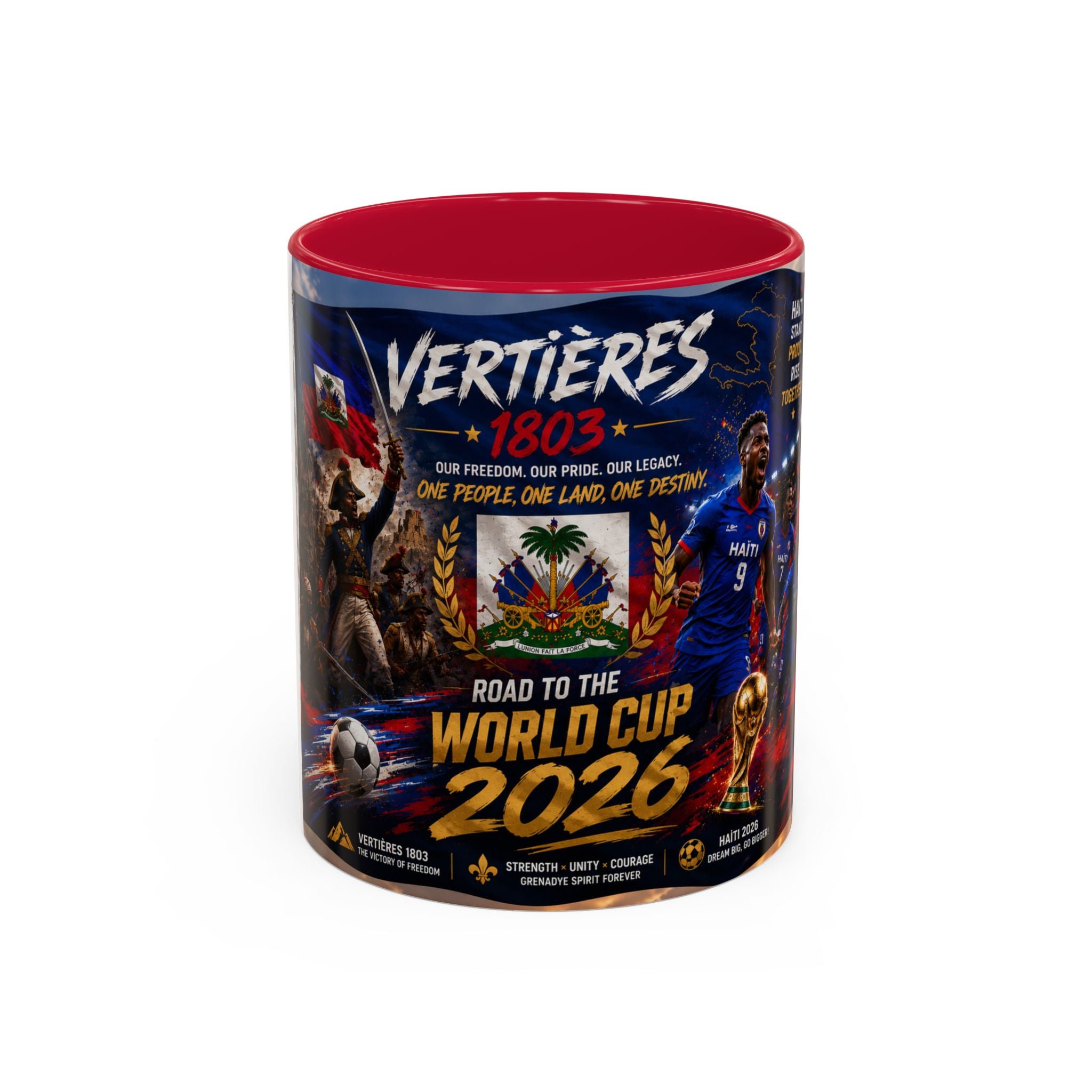 Haiti World Cup 2026 Coffee Mug (11oz/15oz) — Vertières Soccer Fan Gift
