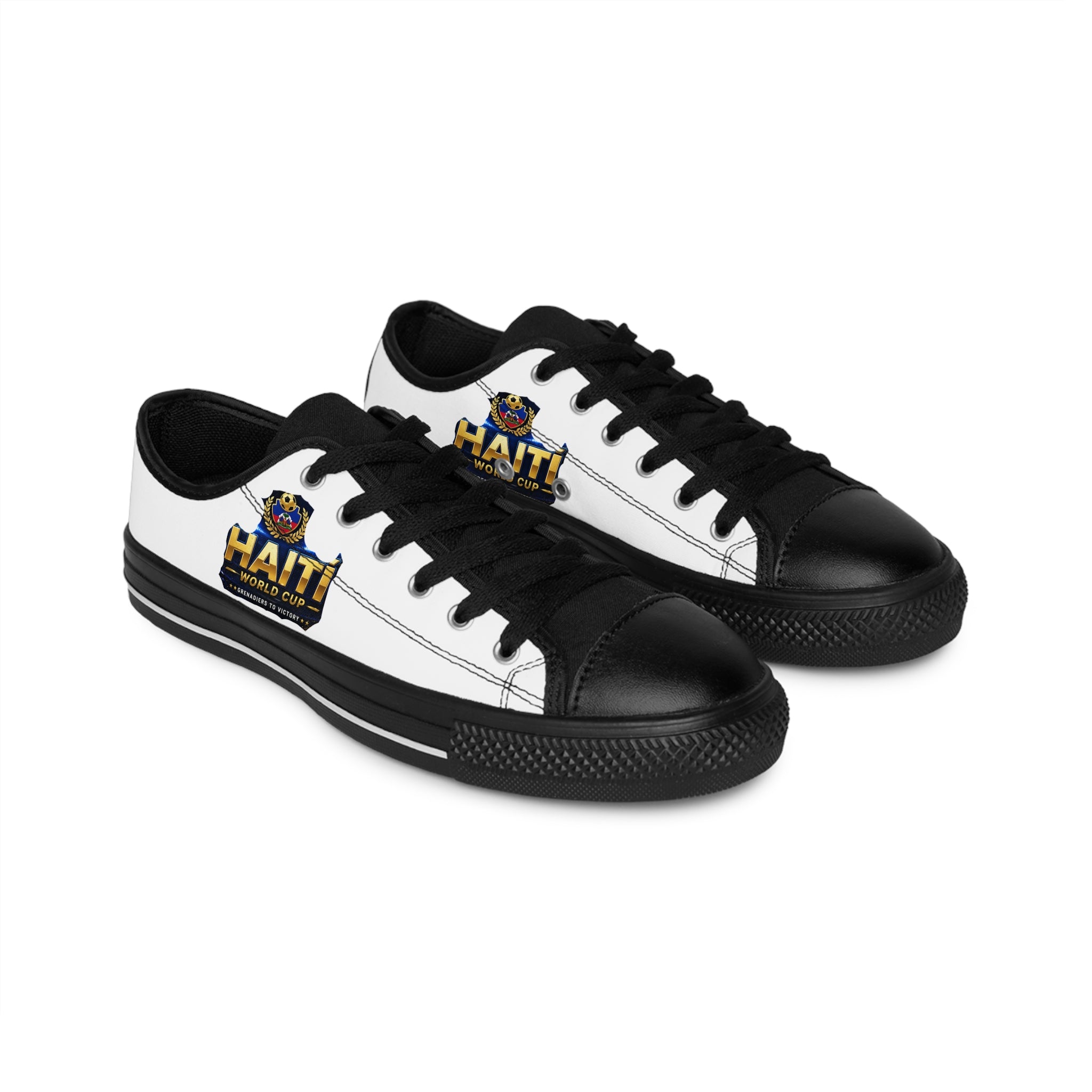 Haiti World Cup Low-Top Sneakers — Men’s Casual Soccer Pride Shoes