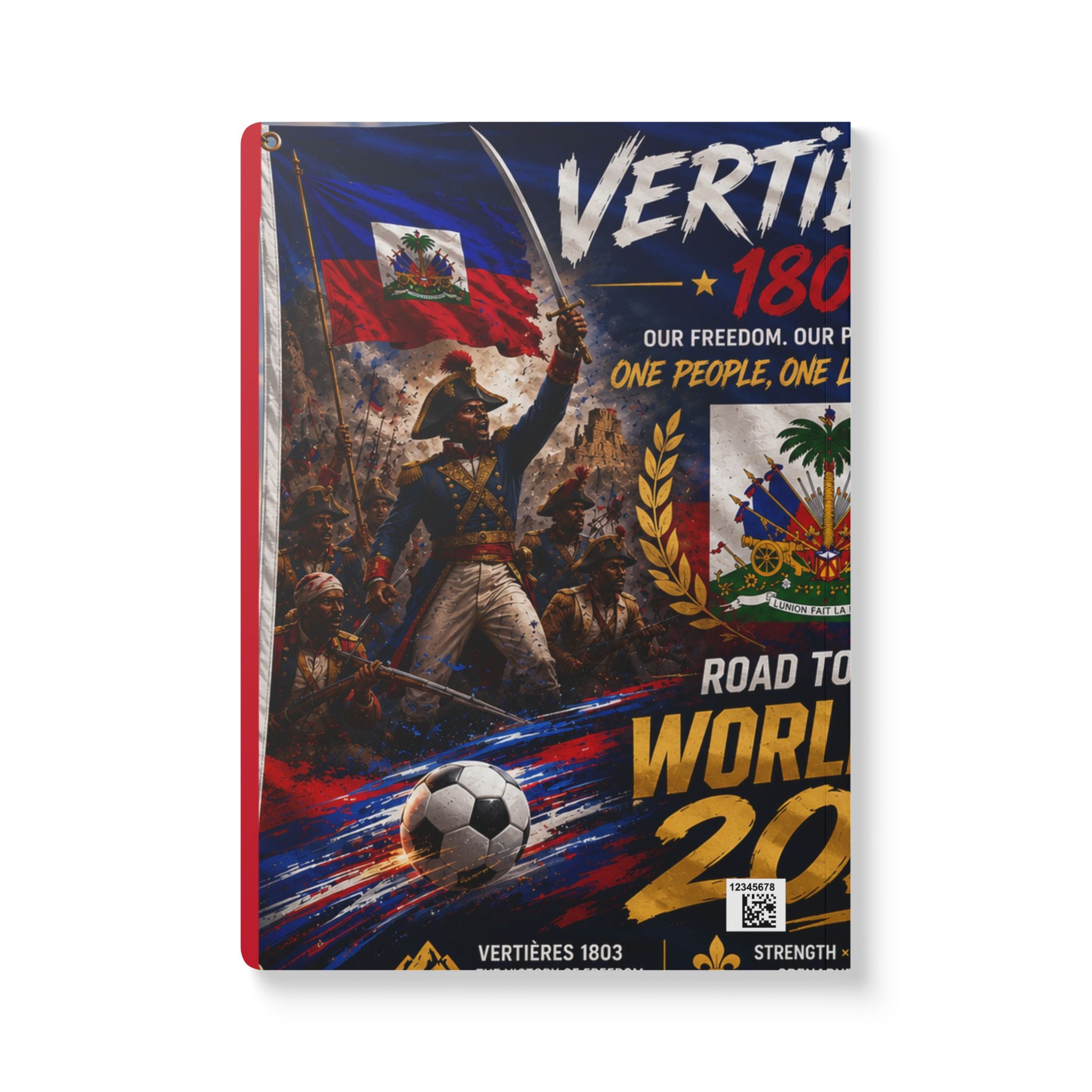 Haiti World Cup 2026 Softcover Journal — Vertières Football Tribute