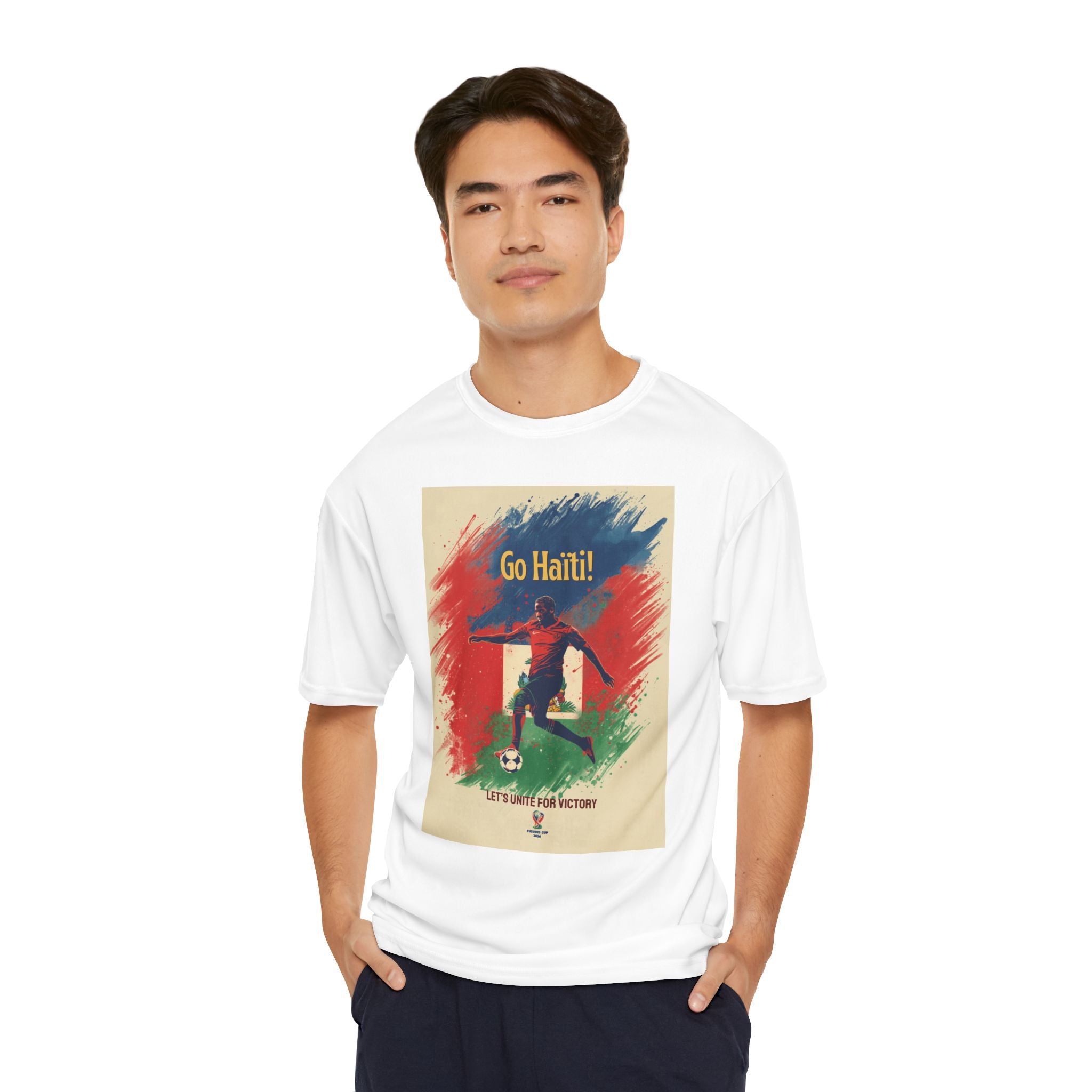 Go Haiti Soccer T‑Shirt — Men’s Performance Football Tee