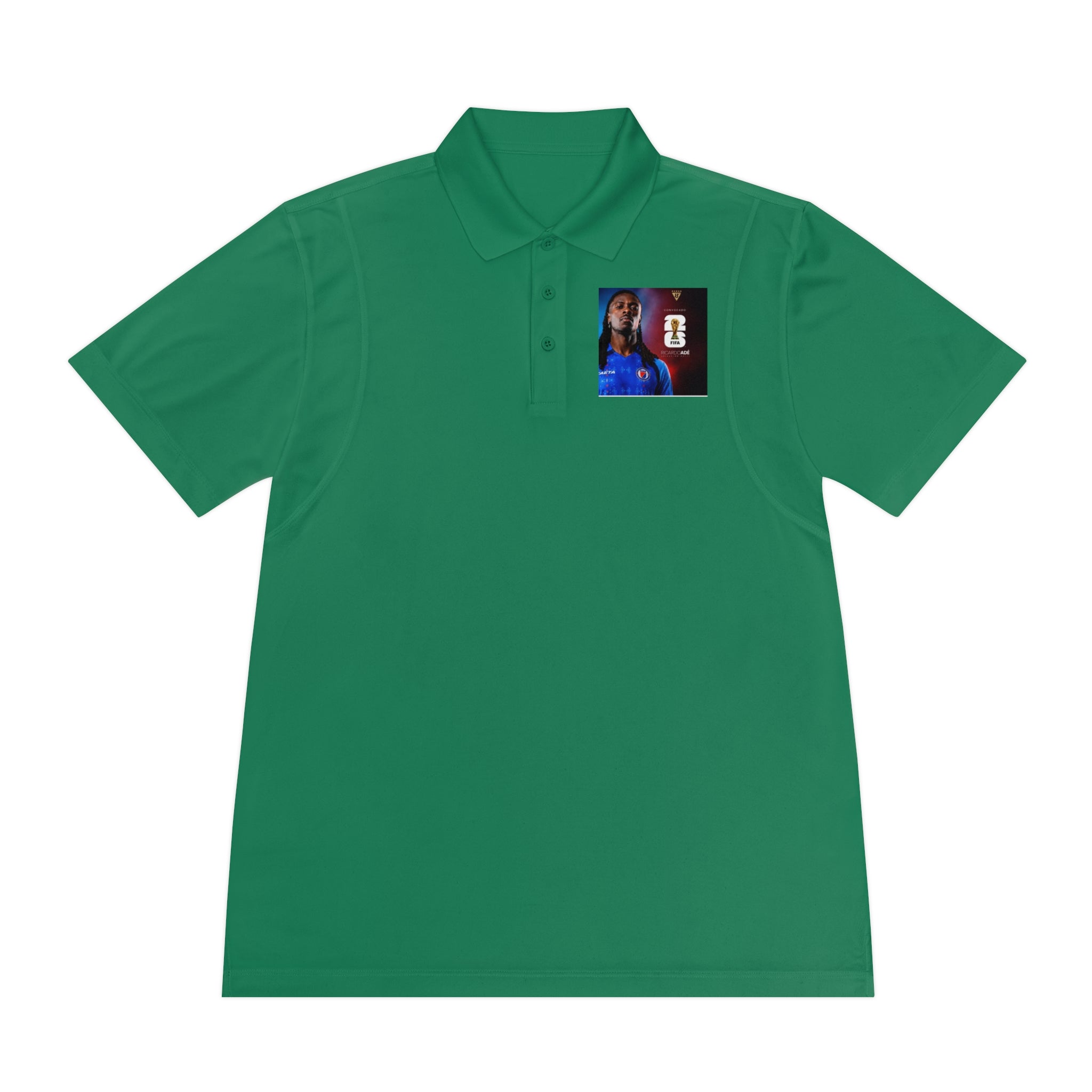 Men's Sport Polo Shirt with Player Photo & Back Number 4 — Athletic Team Golf Polo