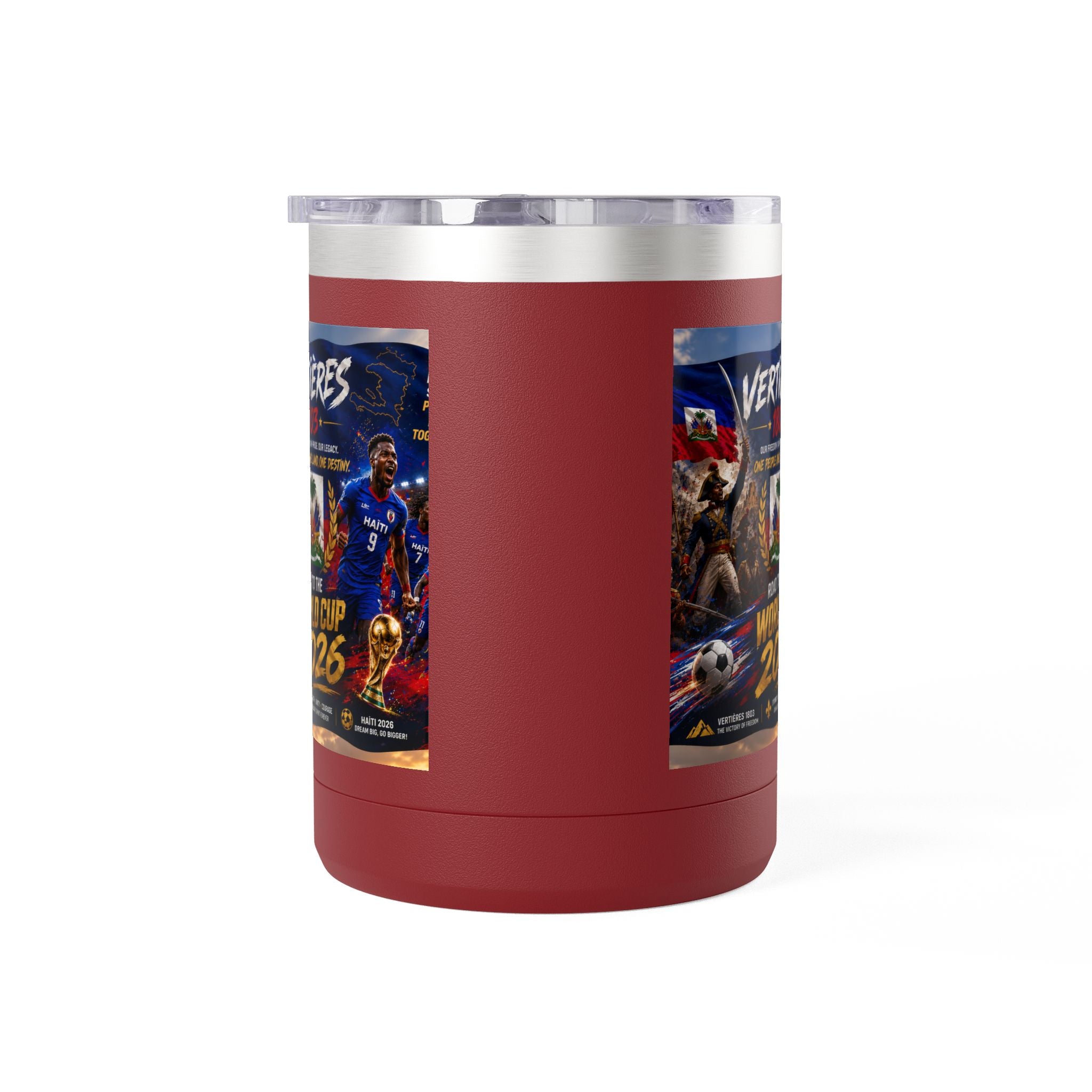 World Cup 2026 Haiti Soccer Tumbler – Vertières 1803 Team Travel Mug (15oz)