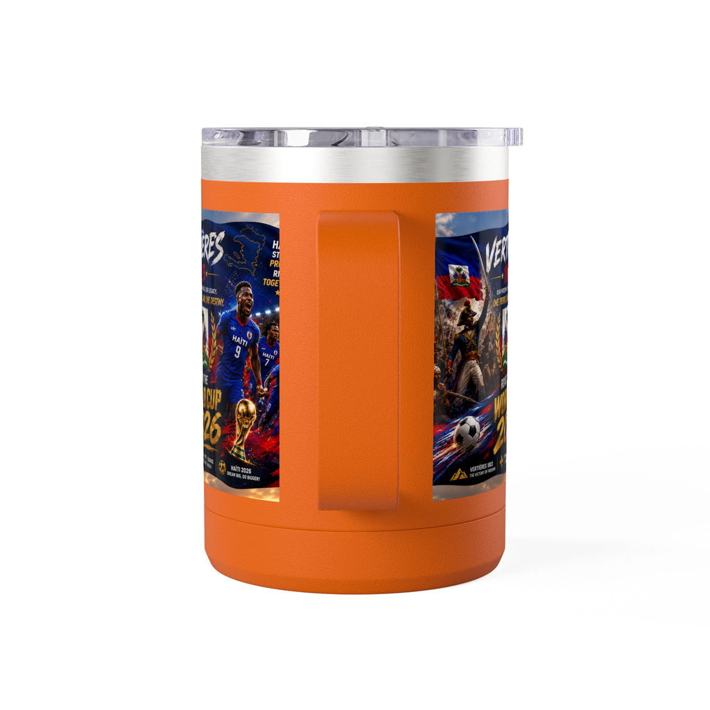 World Cup 2026 Haiti Soccer Tumbler – Vertières 1803 Team Travel Mug (15oz)