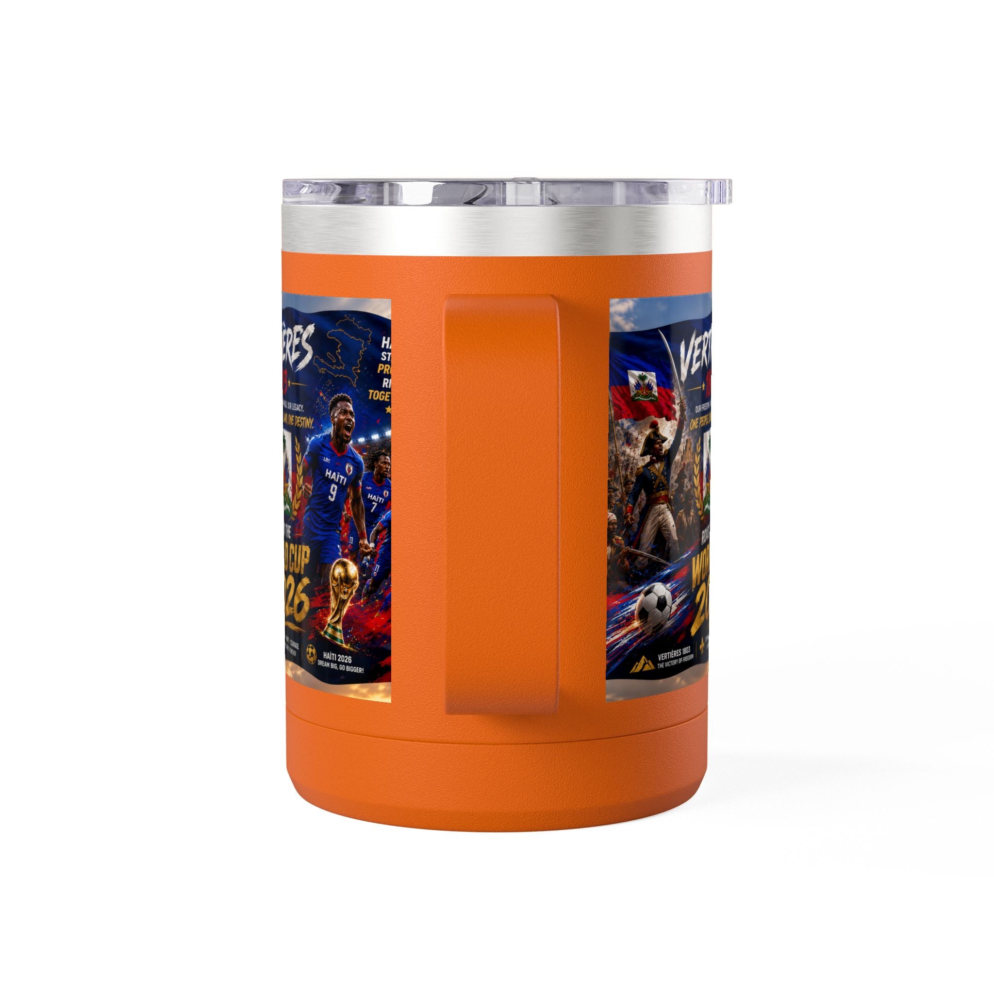 World Cup 2026 Haiti Soccer Tumbler – Vertières 1803 Team Travel Mug (15oz)