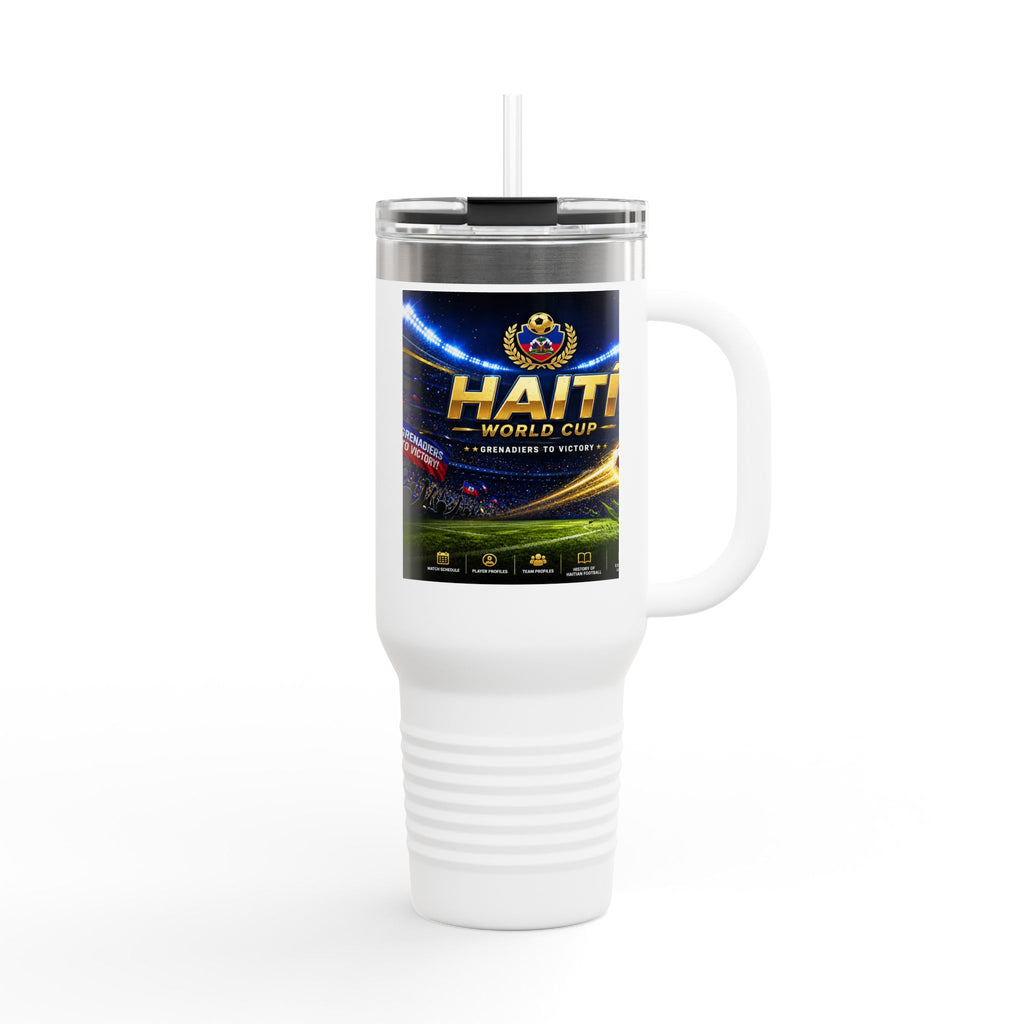Haiti World Cup 40oz Insulated Travel Mug — Sports Fan Tumbler
