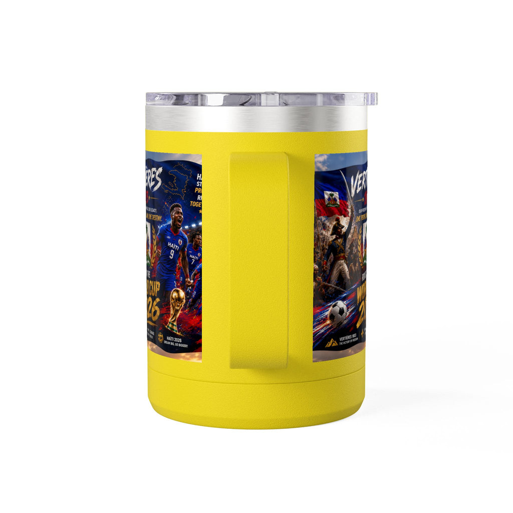 World Cup 2026 Haiti Soccer Tumbler – Vertières 1803 Team Travel Mug (15oz)