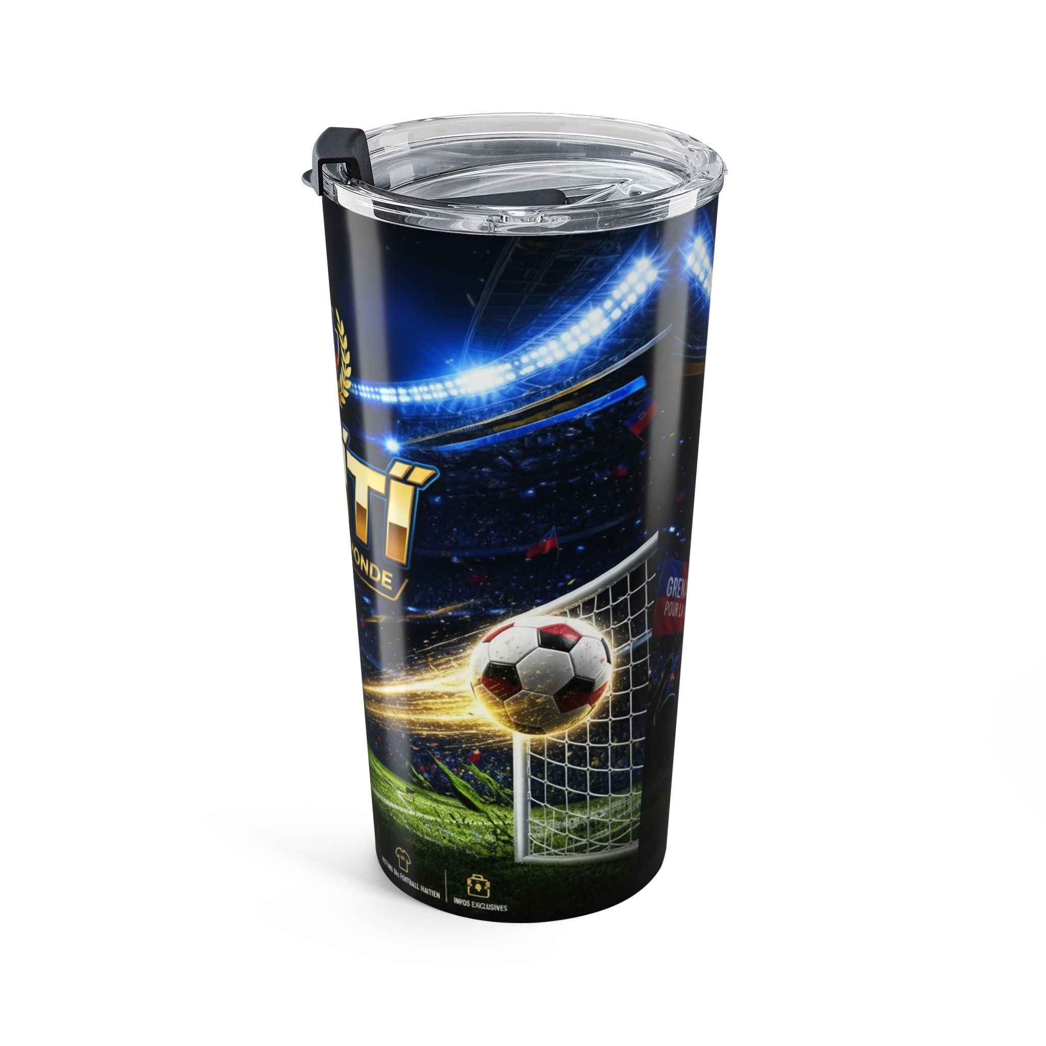 Haiti World Cup Soccer 20oz Tumbler — Coupe du Monde Stadium Design