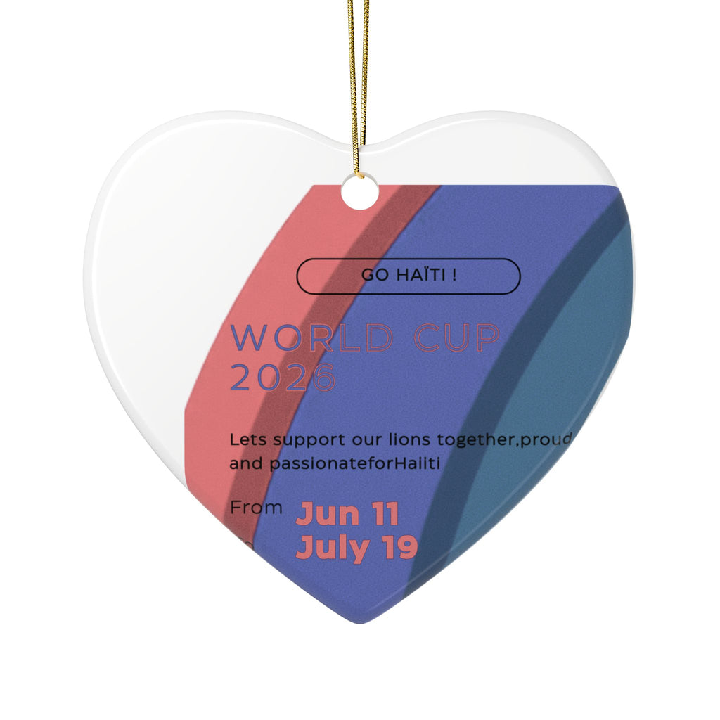 World Cup 2026 Ceramic Ornament — "Go Haiti!" Supporter Keepsake (Jun 11–Jul 19)