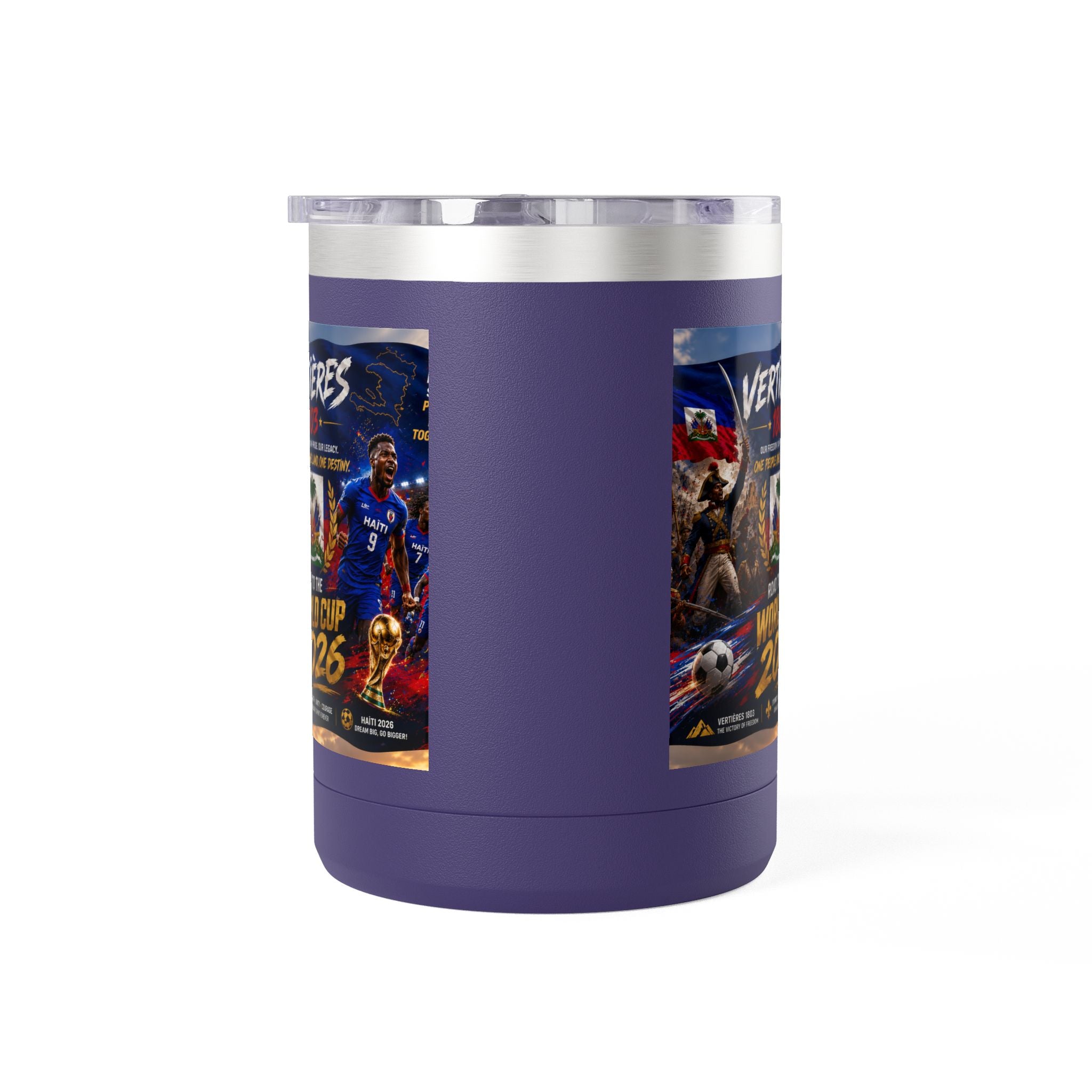 World Cup 2026 Haiti Soccer Tumbler – Vertières 1803 Team Travel Mug (15oz)