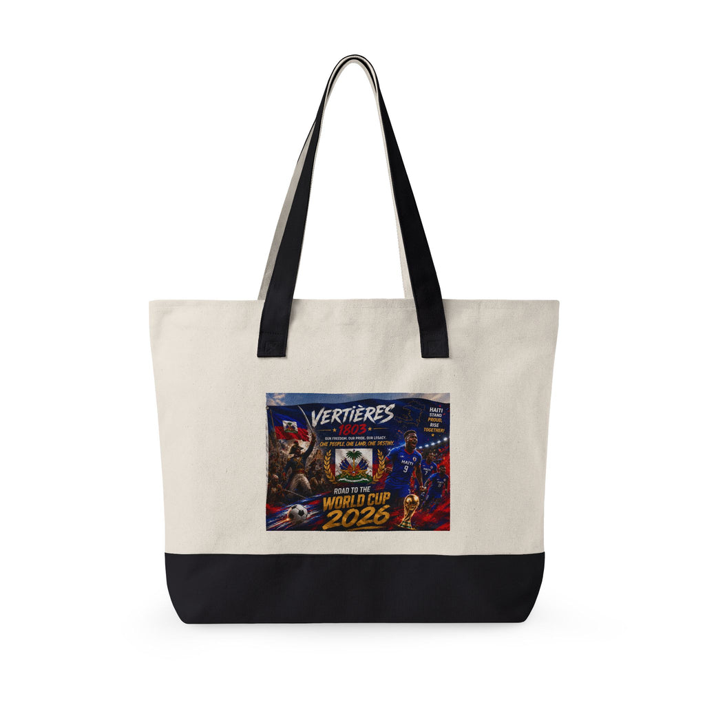 Canvas Tote Bag — Vertières World Cup 2026 Graphic Zippered Tote