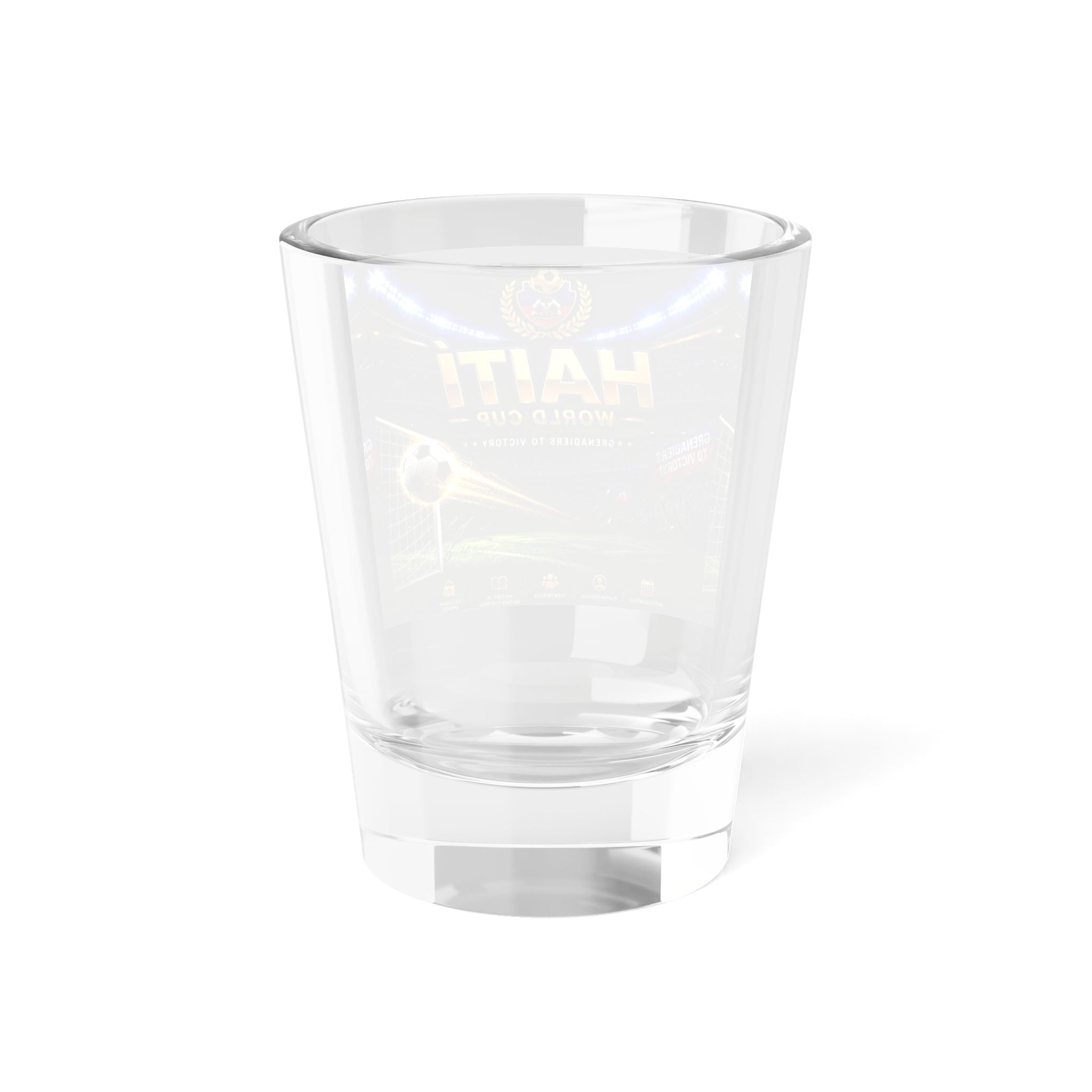 Haiti World Cup Soccer Shot Glass — 1.5oz Team Spirit Souvenir