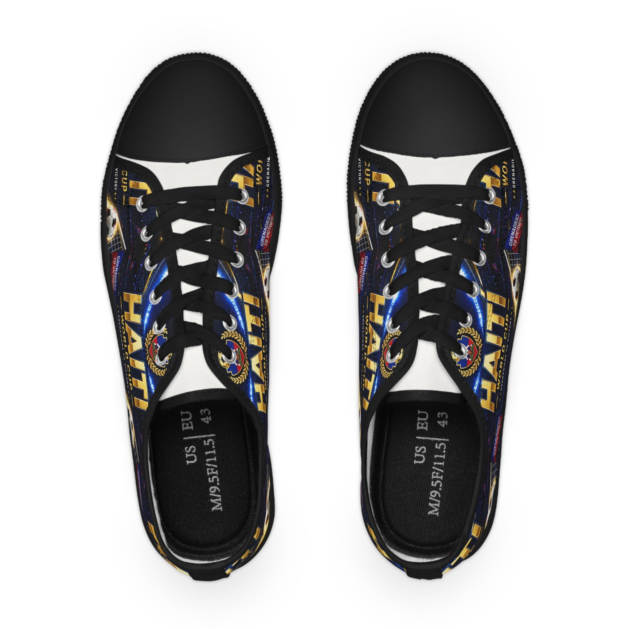 Haiti World Cup Soccer Men's Low Top Sneakers