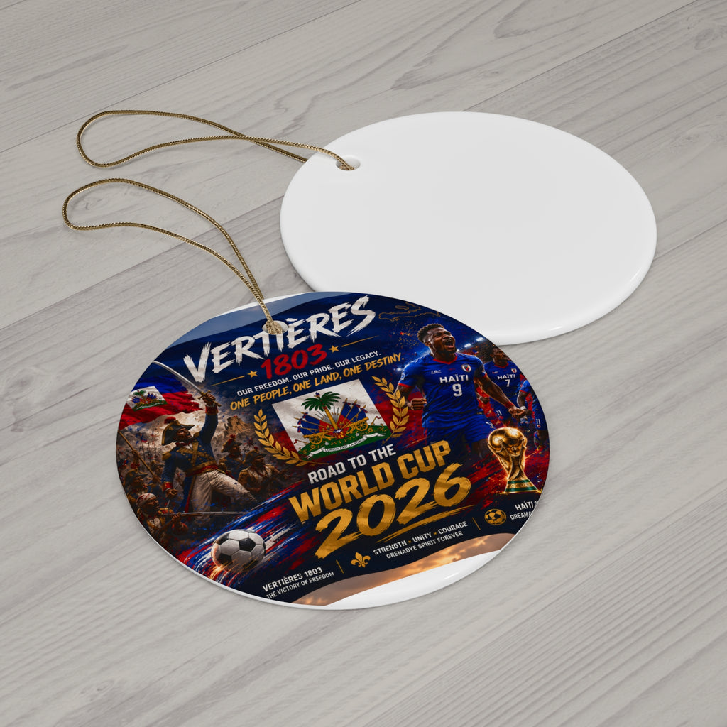 World Cup 2026 Ceramic Star Ornament — Soccer Fan Holiday Keepsake