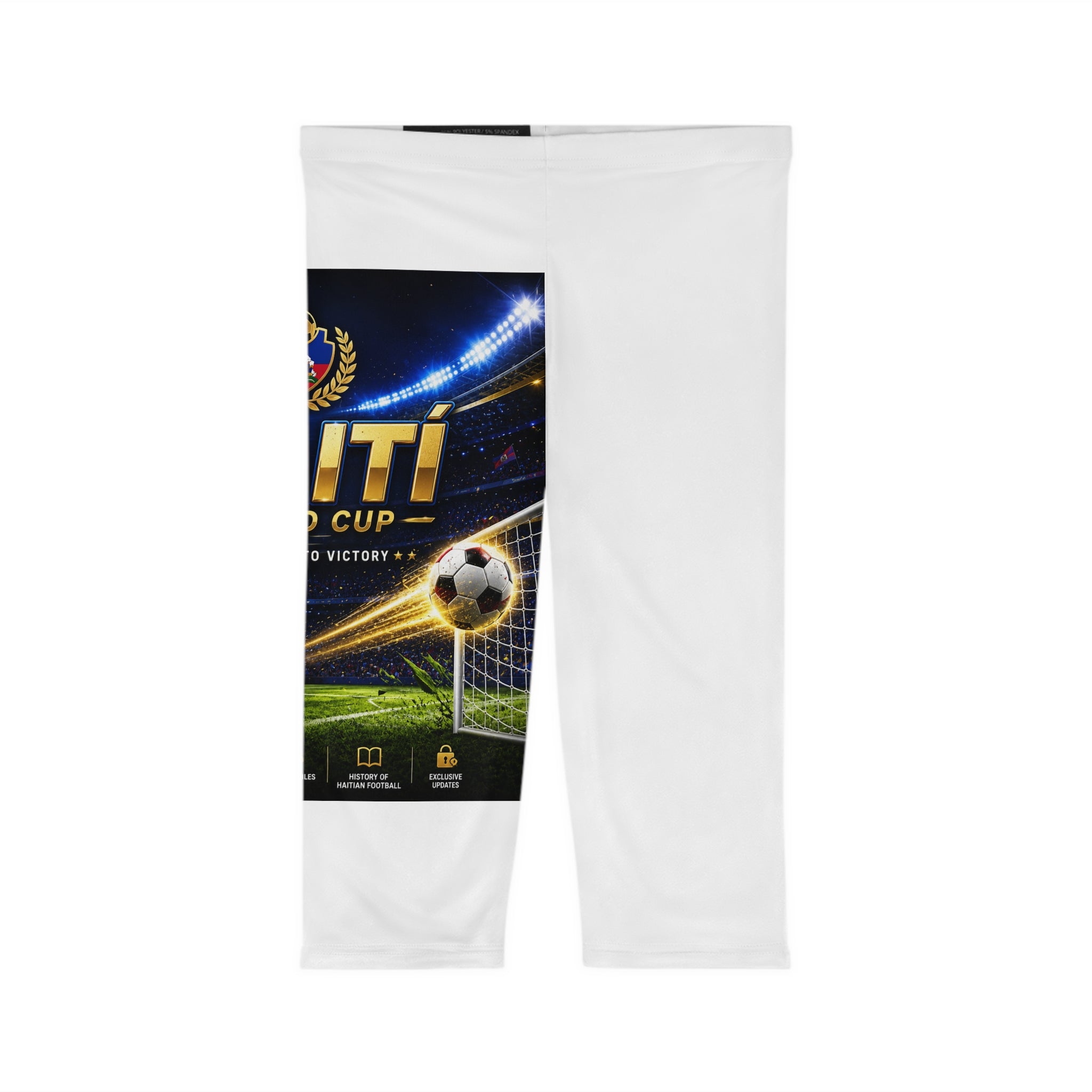 Soccer World Cup Capri Leggings — Halti Football Stadium Design