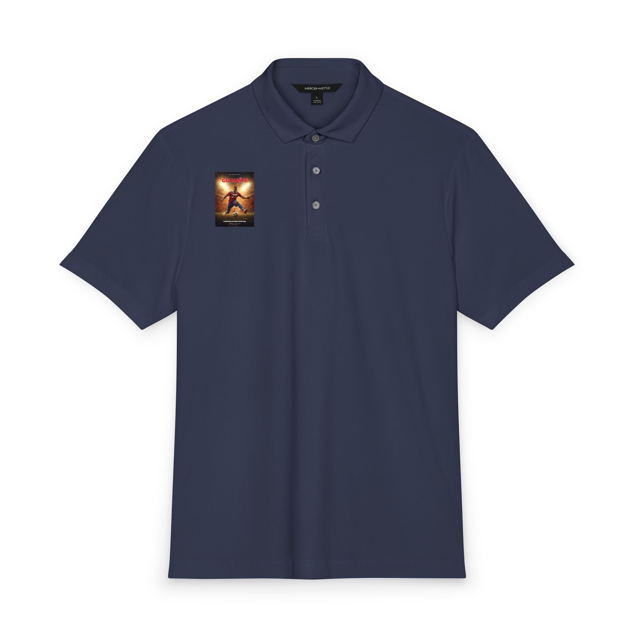 Men's Stretch Jersey Polo — Mercer+Mettle® Classic White Performance Polo