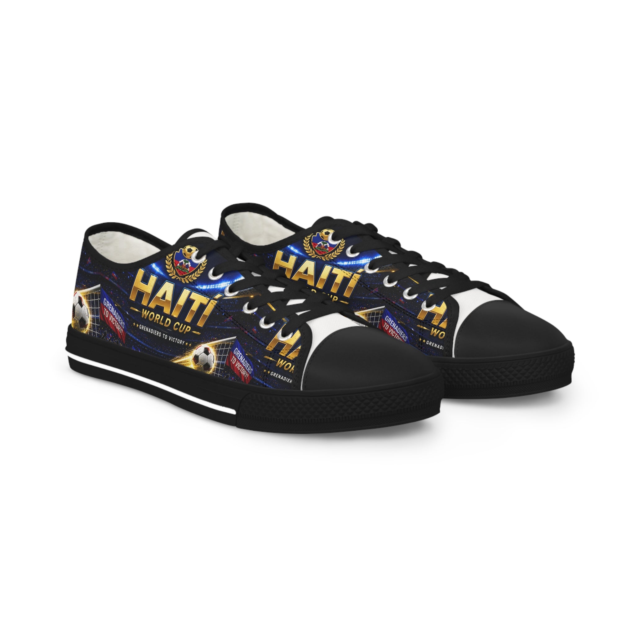 Haiti World Cup Soccer Men's Low Top Sneakers