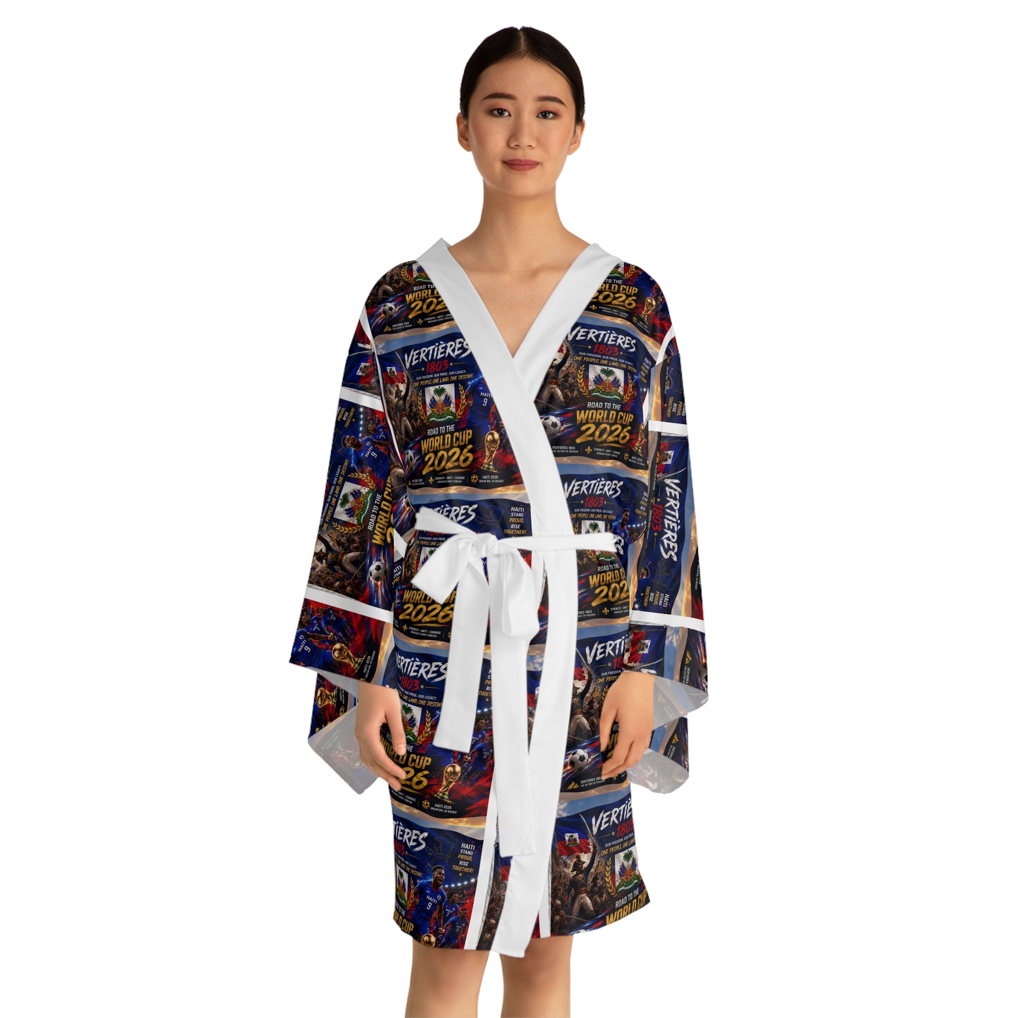 Kimono Robe — Custom All-Over Print Gaming/Event Poster Design (Features "2026" & "Ventures")