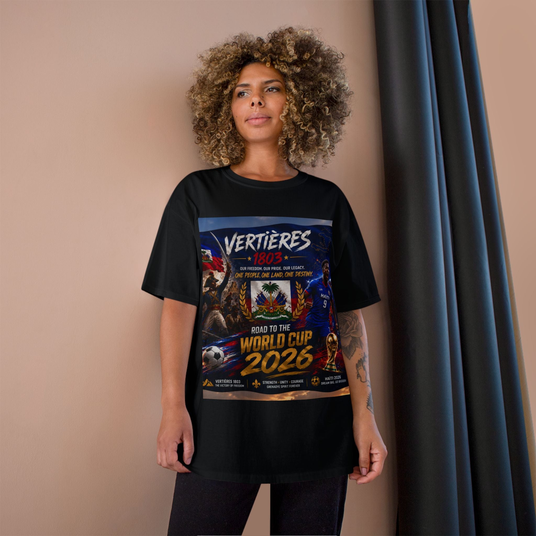 Vertières 1803 World Cup 2026 T-Shirt — Haiti Football Champion Tee
