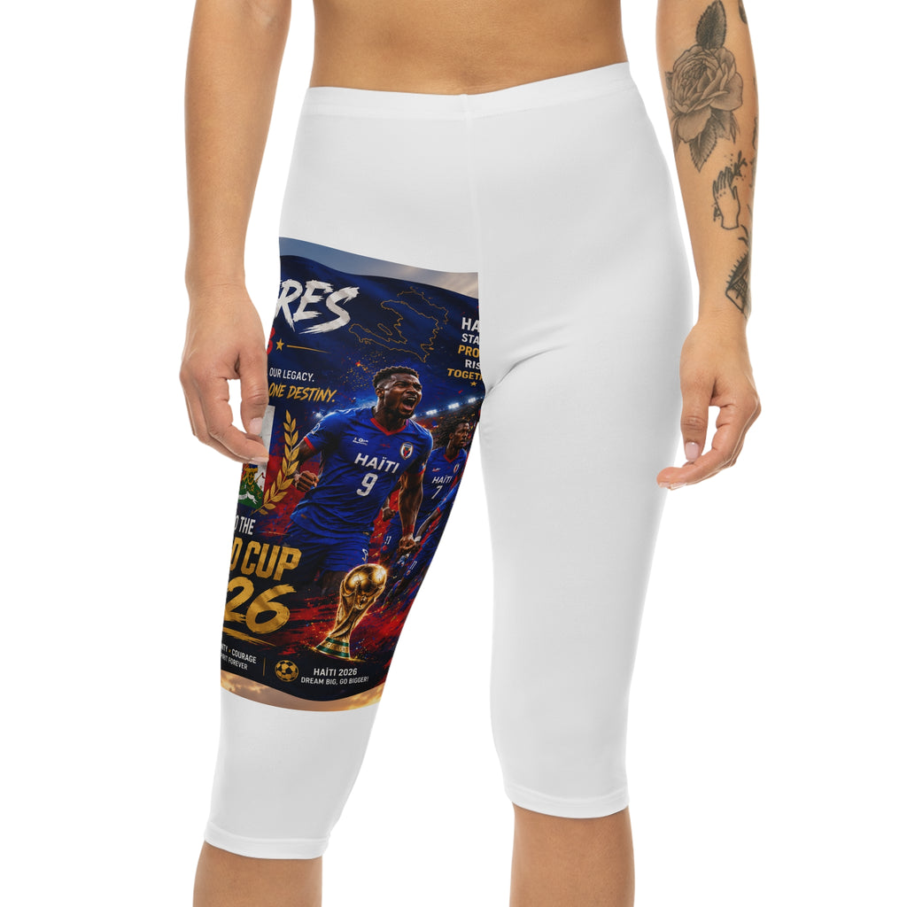 Haiti World Cup 2026 Capri Leggings — Vertières Football Tribute