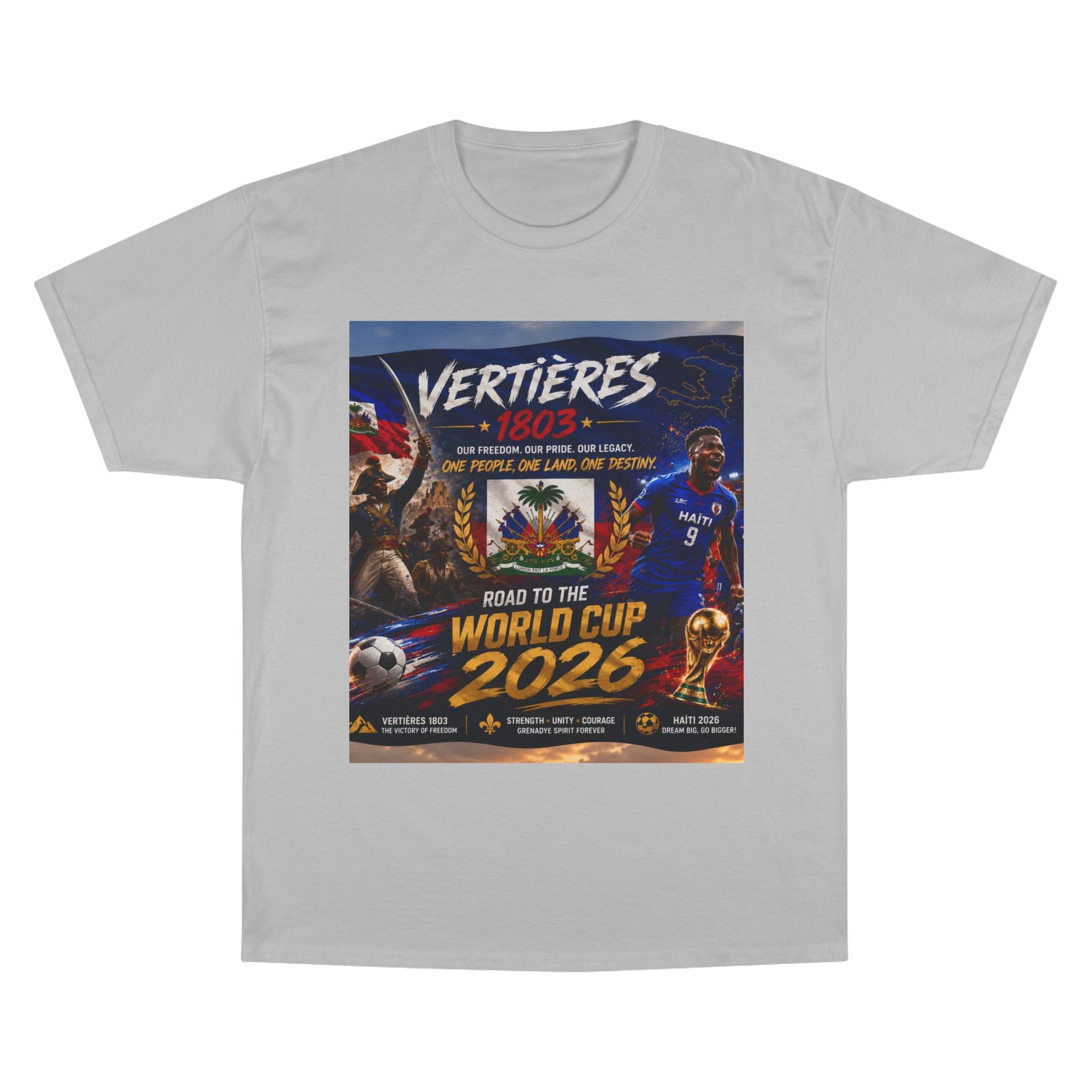 Vertières 1803 World Cup 2026 T-Shirt — Haiti Football Champion Tee