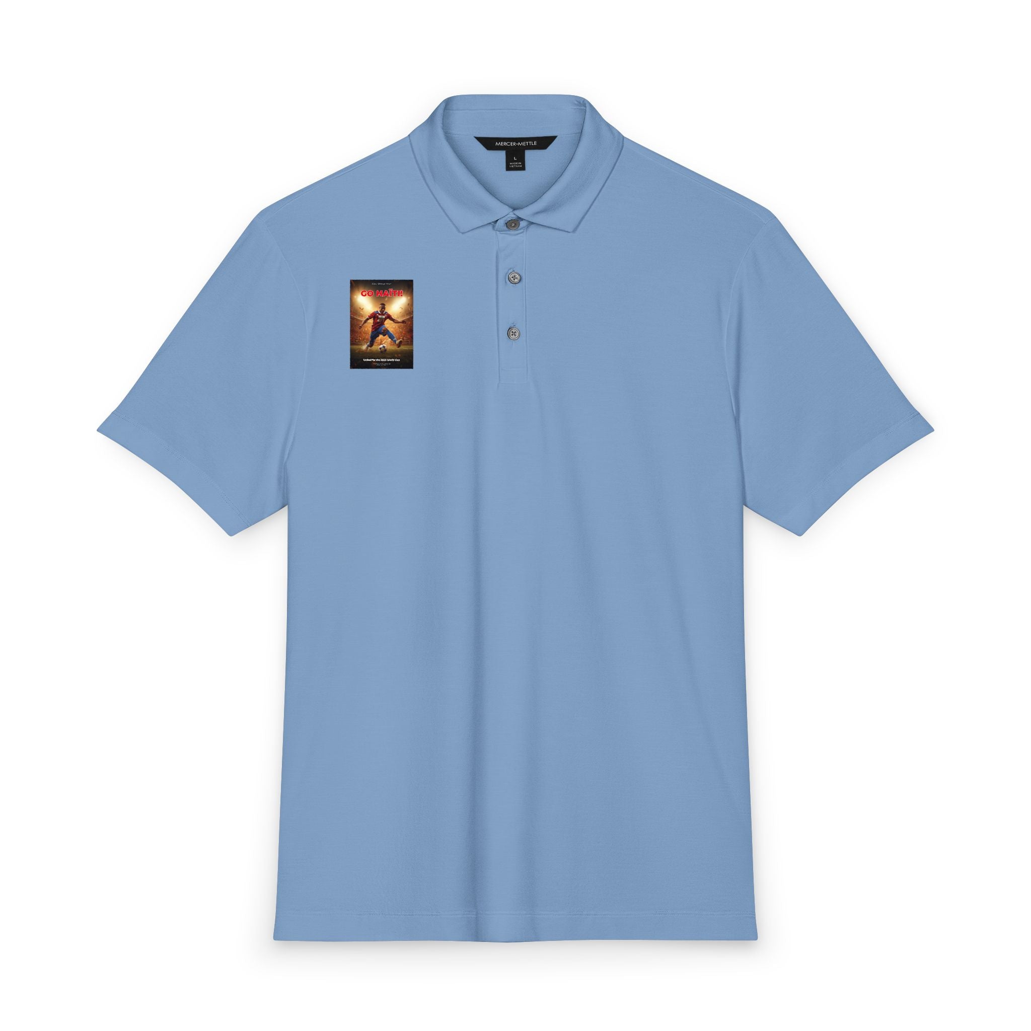 Men's Stretch Jersey Polo — Mercer+Mettle® Classic White Performance Polo