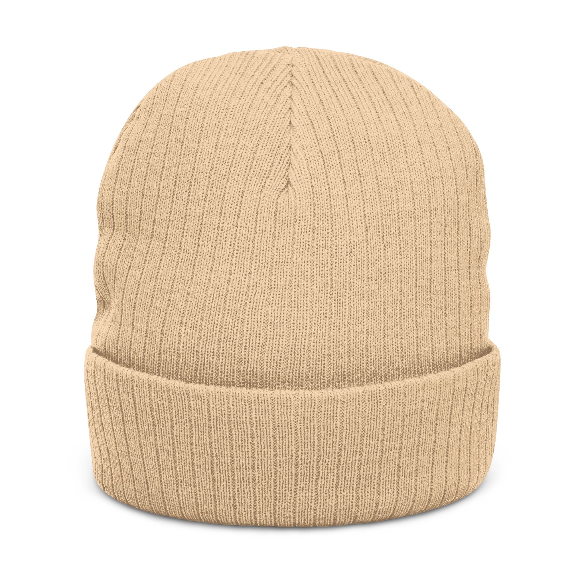 Embroidered Ribbed Knit Beanie — Vintage Pinball Arcade Patch