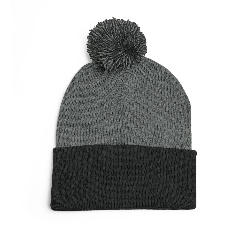Embroidered Pom-Pom Beanie — Cute Mini Ducklings Knit Hat