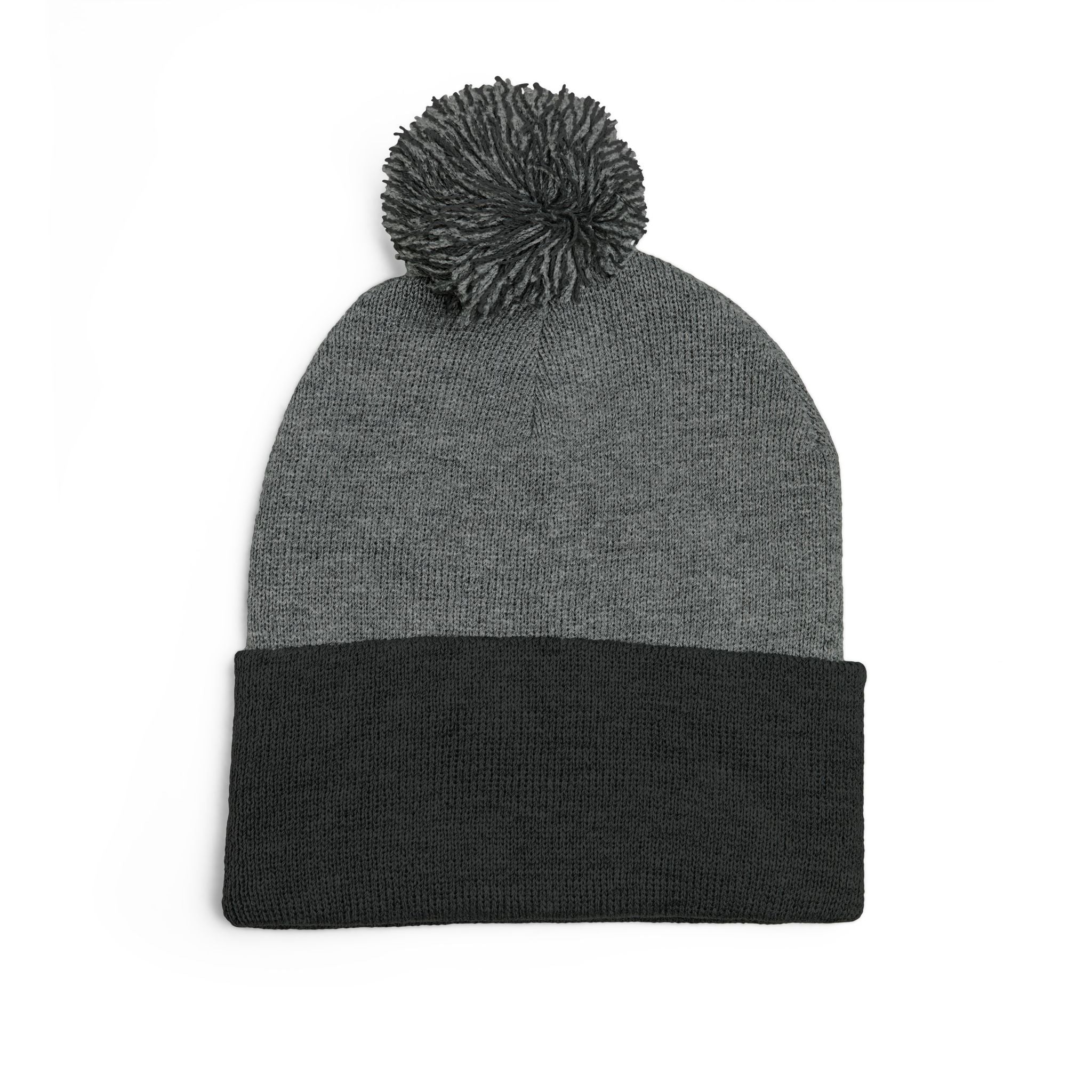 Embroidered Pom-Pom Beanie — Cute Mini Ducklings Knit Hat