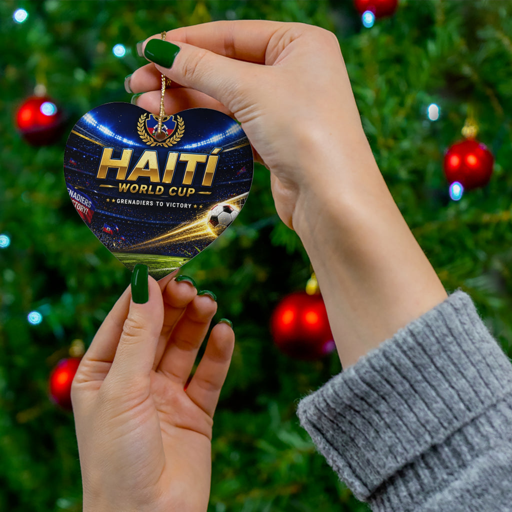 Haiti World Cup Ceramic Ornament – Soccer Stadium Keepsake