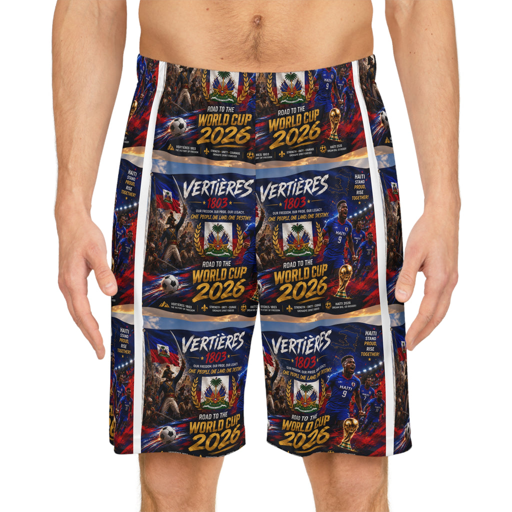 World Cup 2026 Basketball Shorts - All-Over Print Soccer Tournament Design
