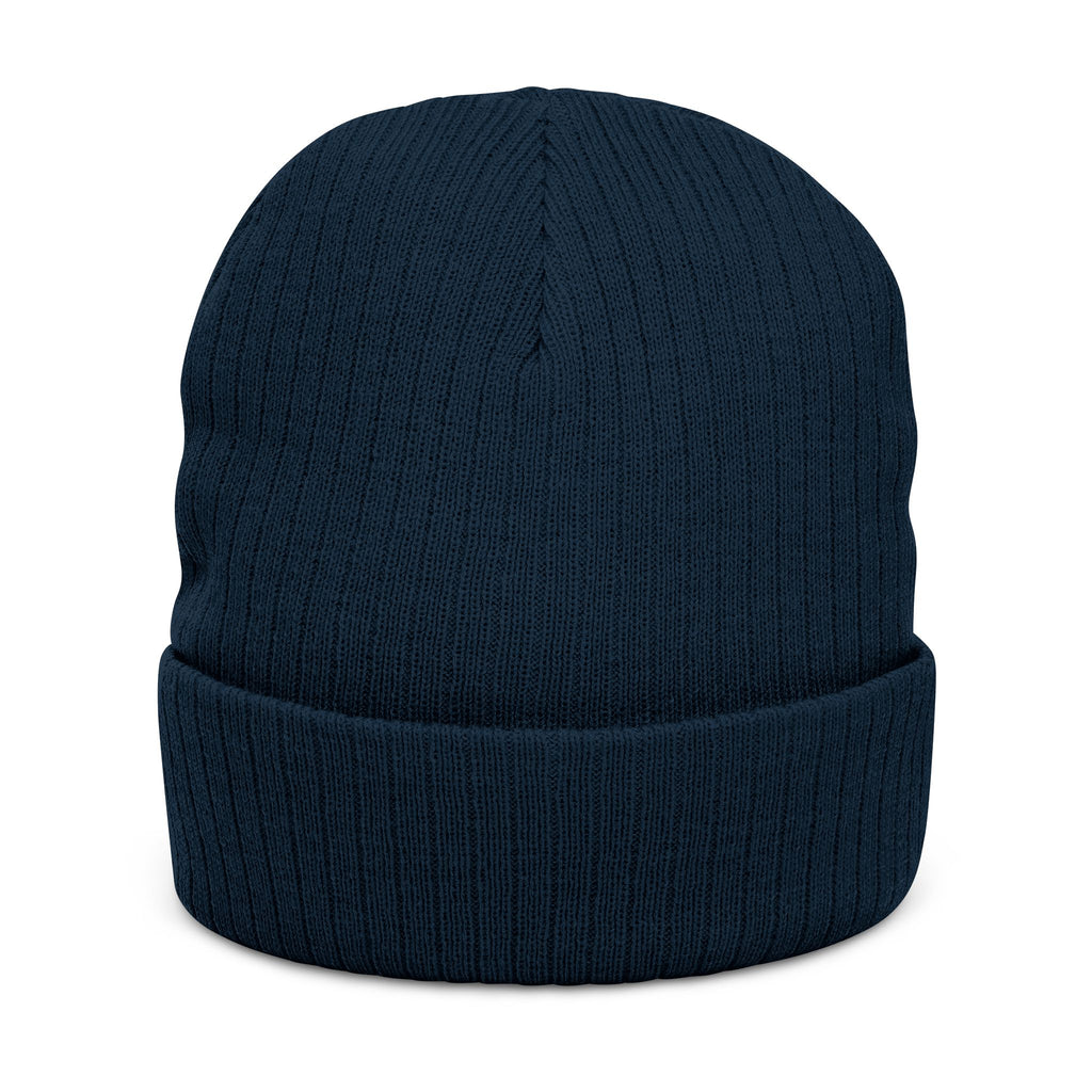 Embroidered Ribbed Knit Beanie — Vintage Pinball Arcade Patch