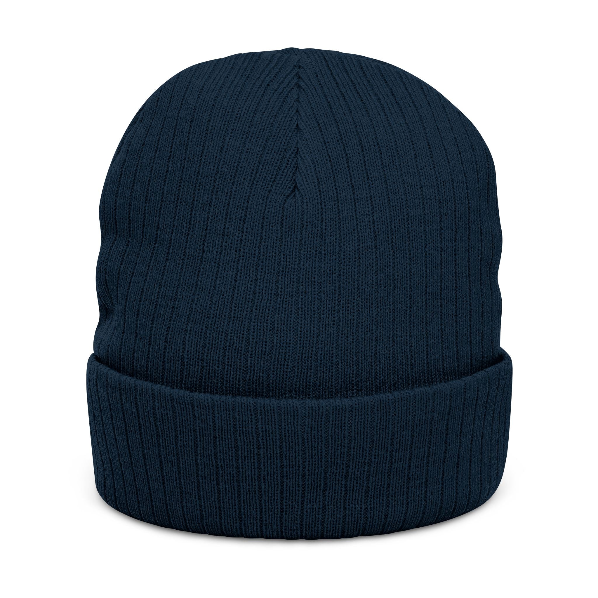 Embroidered Ribbed Knit Beanie — Vintage Pinball Arcade Patch