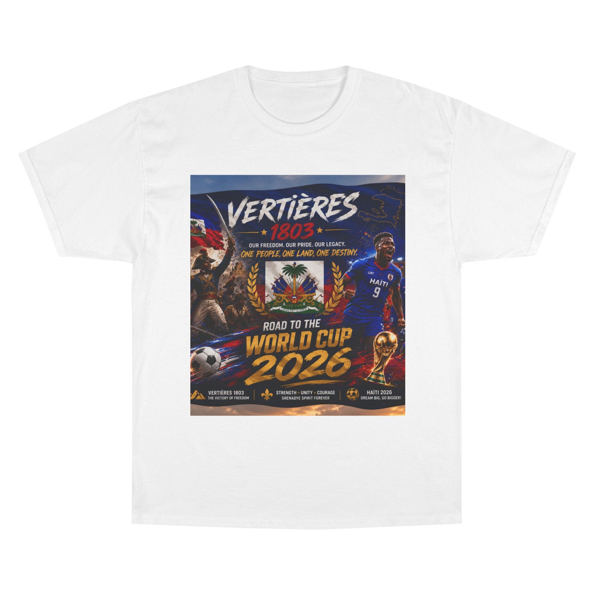 Vertières 1803 World Cup 2026 T-Shirt — Haiti Football Champion Tee