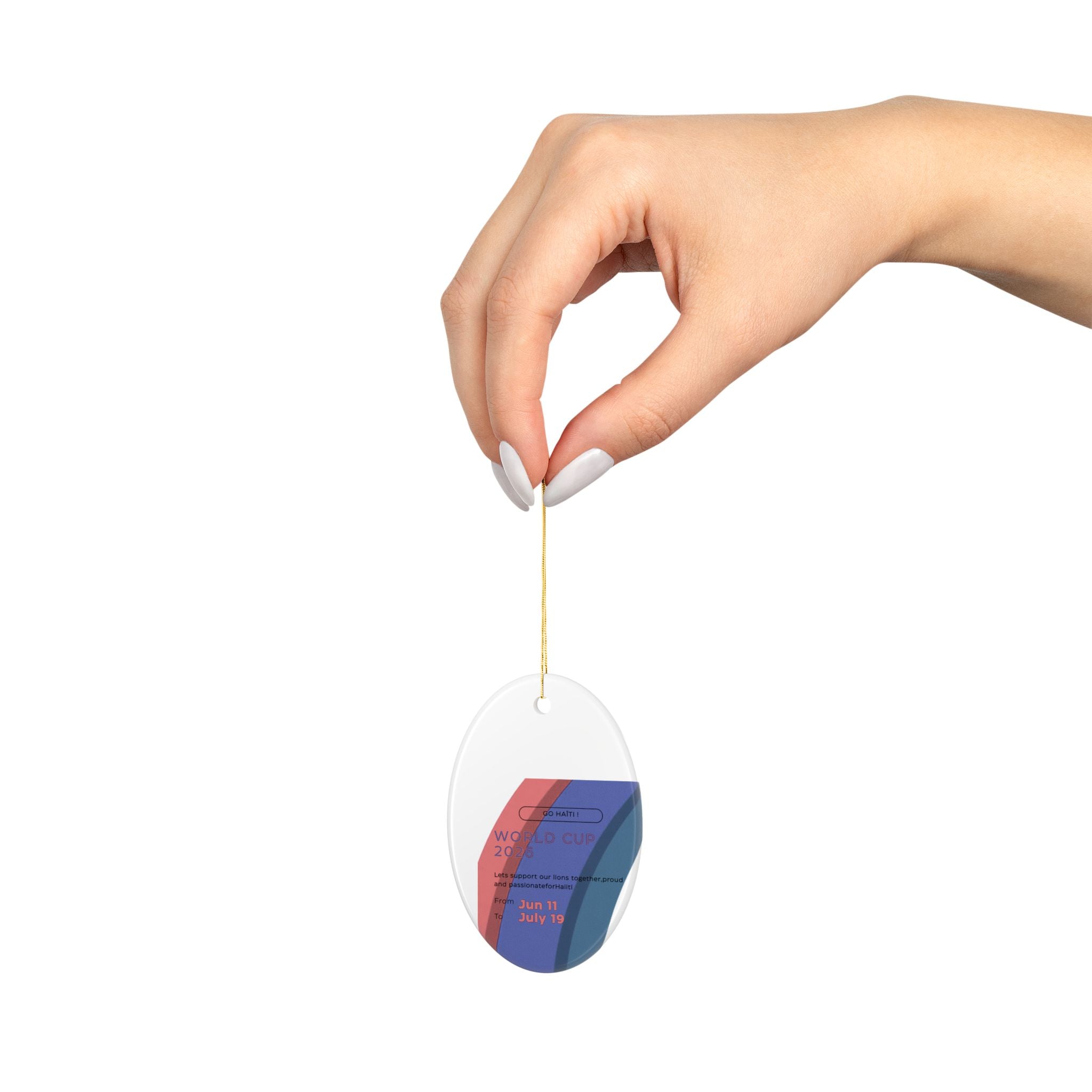 World Cup 2026 Ceramic Ornament — "Go Haiti!" Supporter Keepsake (Jun 11–Jul 19)